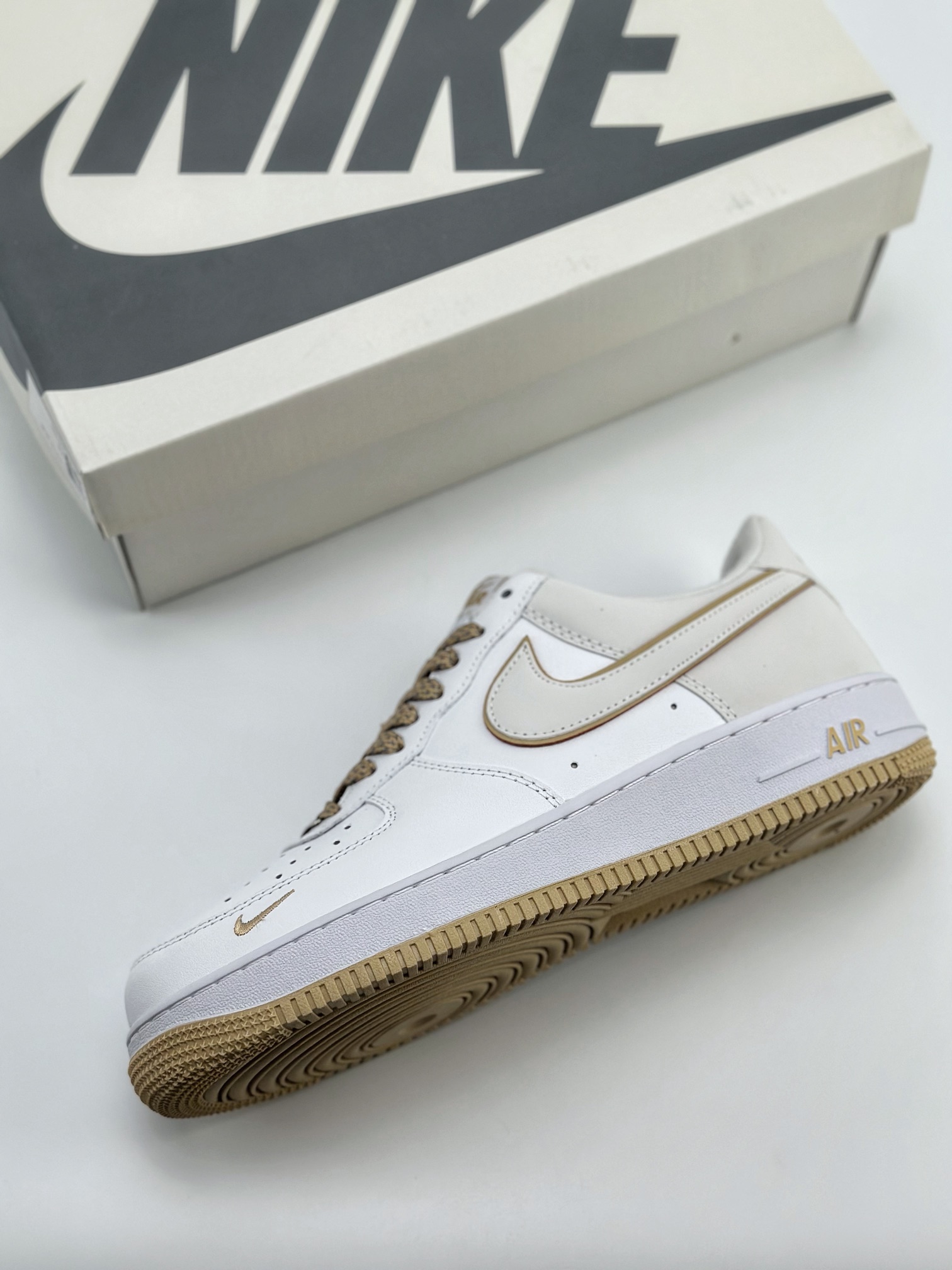 Nike Air Force 1 Low 07 White Earth Yellow Full Star YZ8115-004