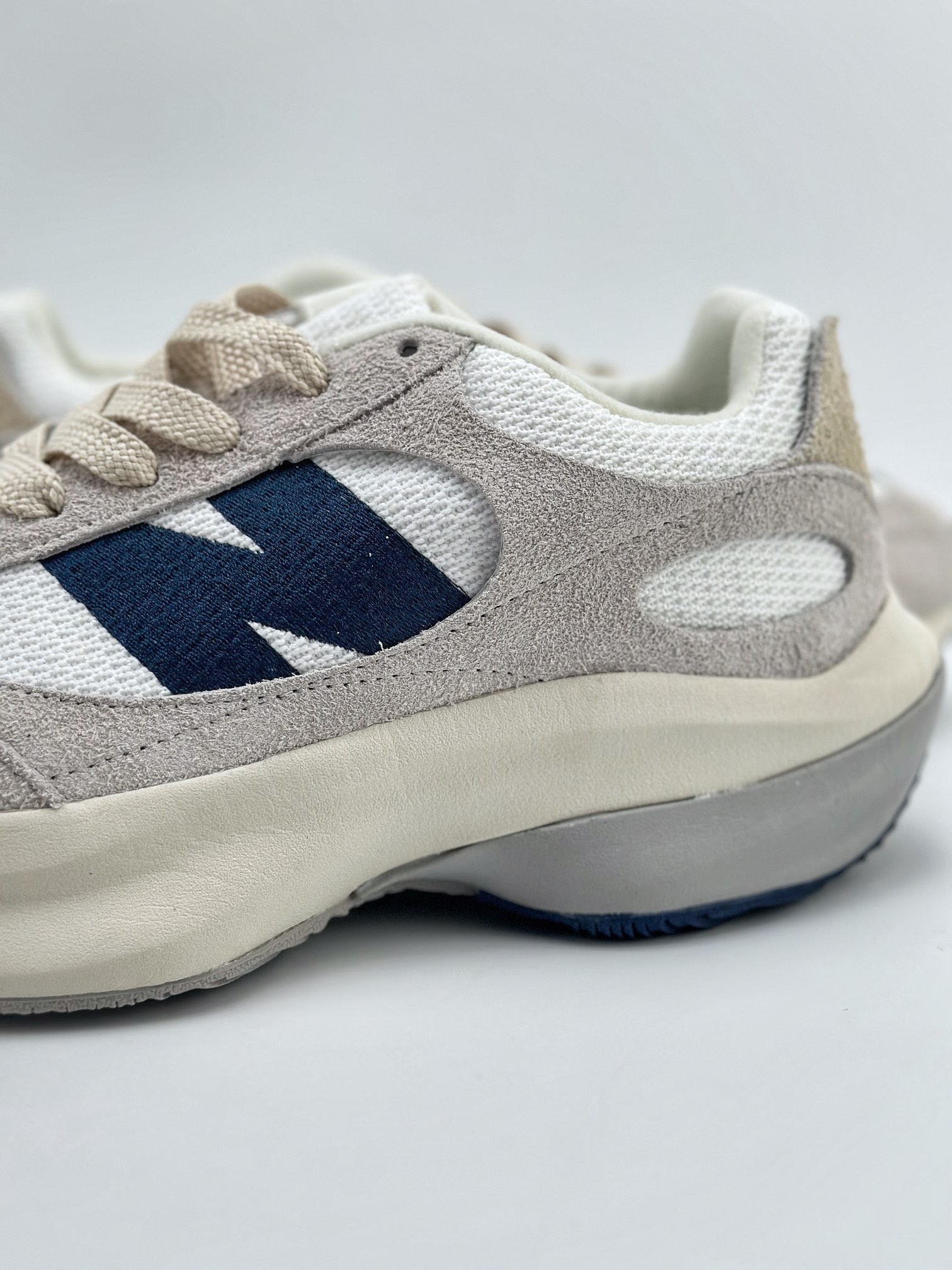 New Balance Warped Runner white beige low-top retro dad style casual sports jogging shoes UWRPOBWBPP