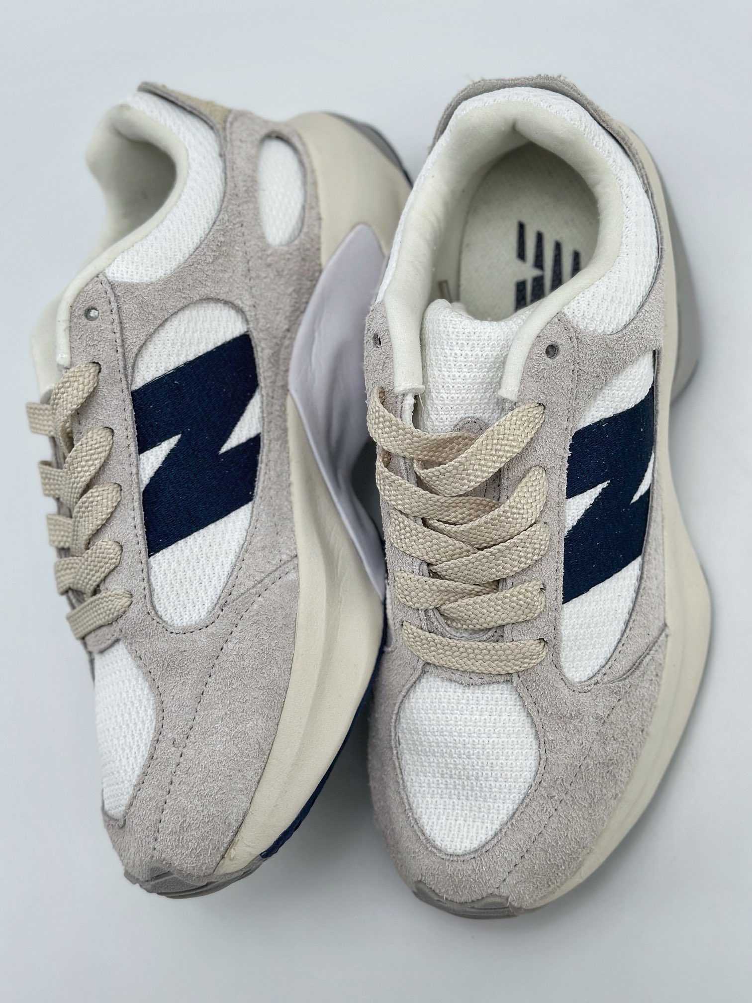 New Balance Warped Runner white beige low-top retro dad style casual sports jogging shoes UWRPOBWBPP