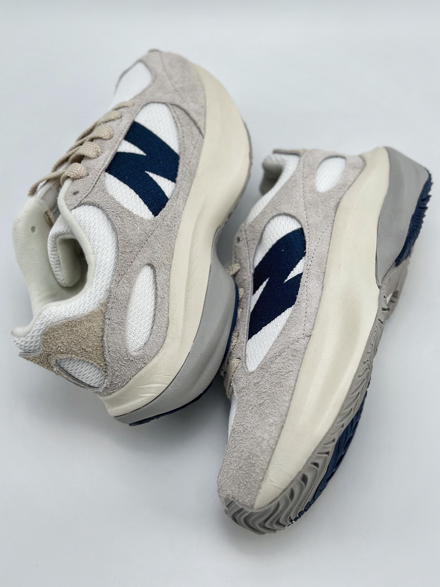 New Balance Warped Runner white beige low-top retro dad style casual sports jogging shoes UWRPOBWBPP