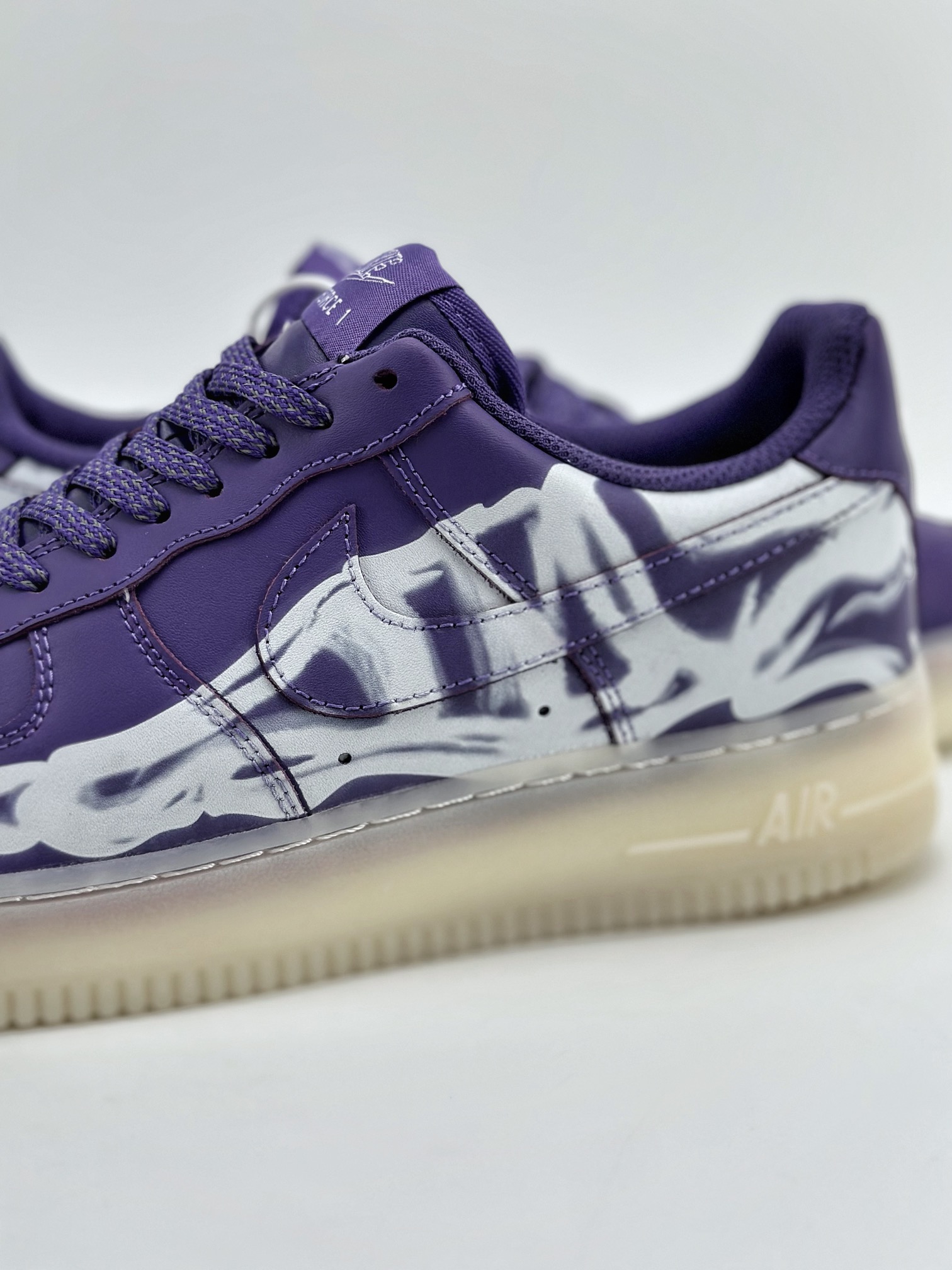 Nike Air Force 1 Low 07 Skeleton QS ”Purple Skeleton” Transparent X-ray Devil Purple Bone CU8067-500