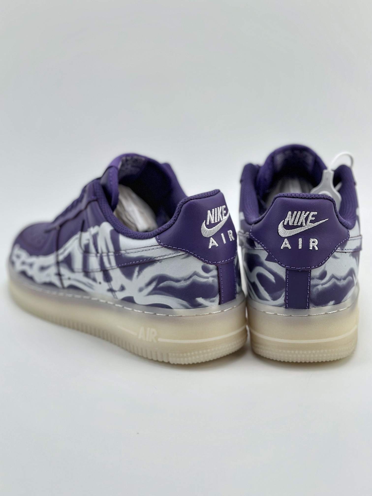 Nike Air Force 1 Low 07 Skeleton QS ”Purple Skeleton” Transparent X-ray Devil Purple Bone CU8067-500