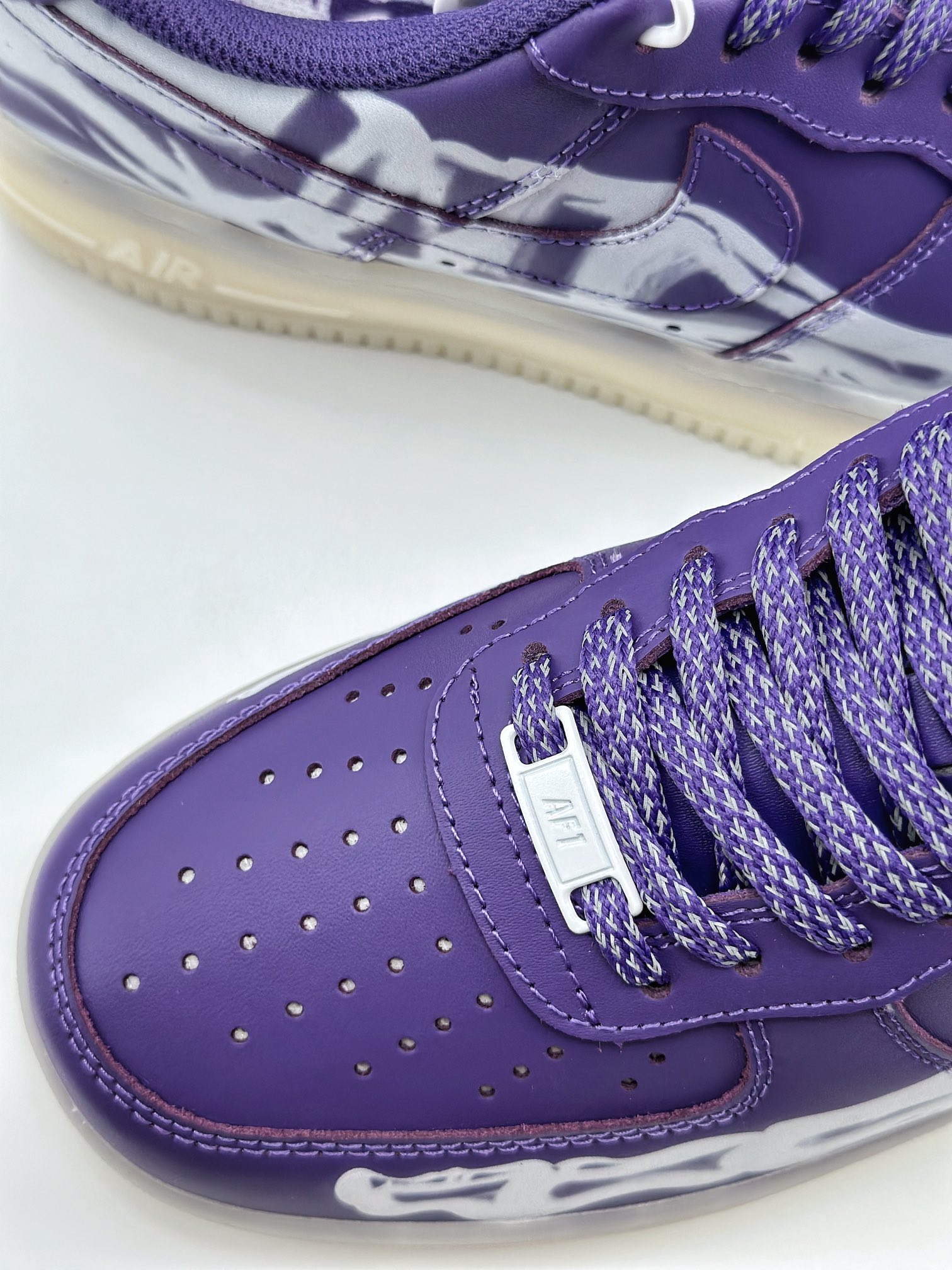 Nike Air Force 1 Low 07 Skeleton QS ”Purple Skeleton” Transparent X-ray Devil Purple Bone CU8067-500