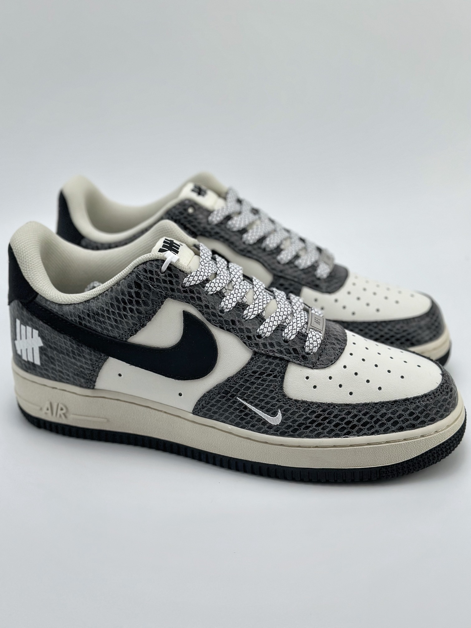 Nike Air Force 1 Low 07 Black Beige and White with Python Pattern BS9055-829