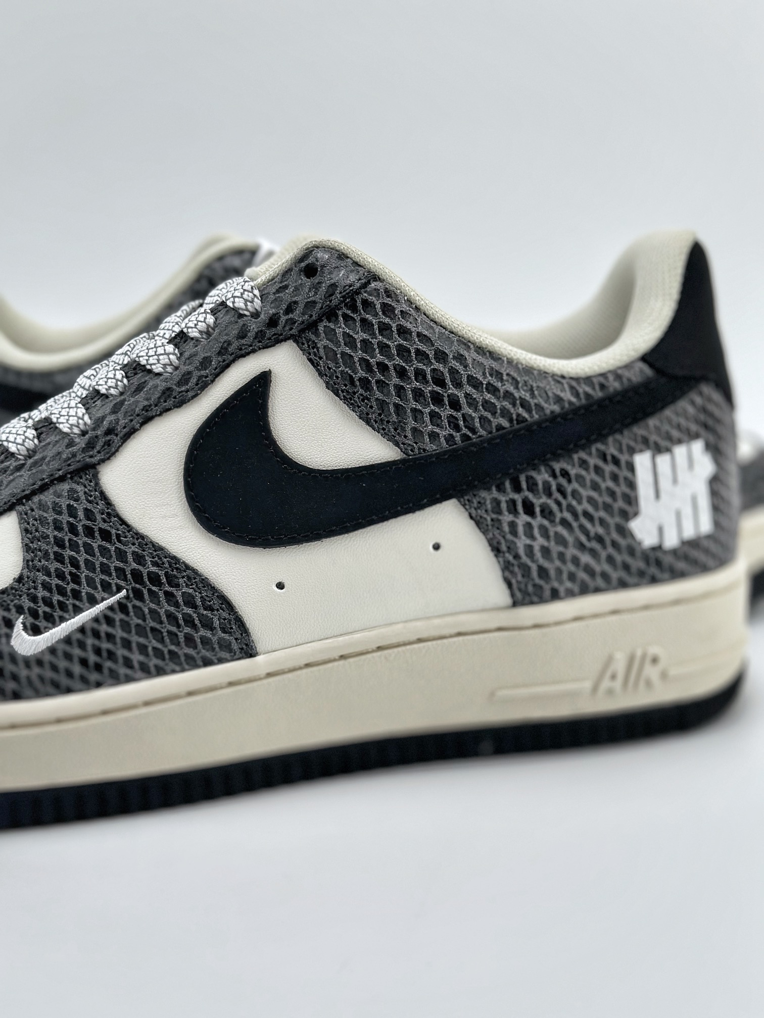 Nike Air Force 1 Low 07 Black Beige and White with Python Pattern BS9055-829