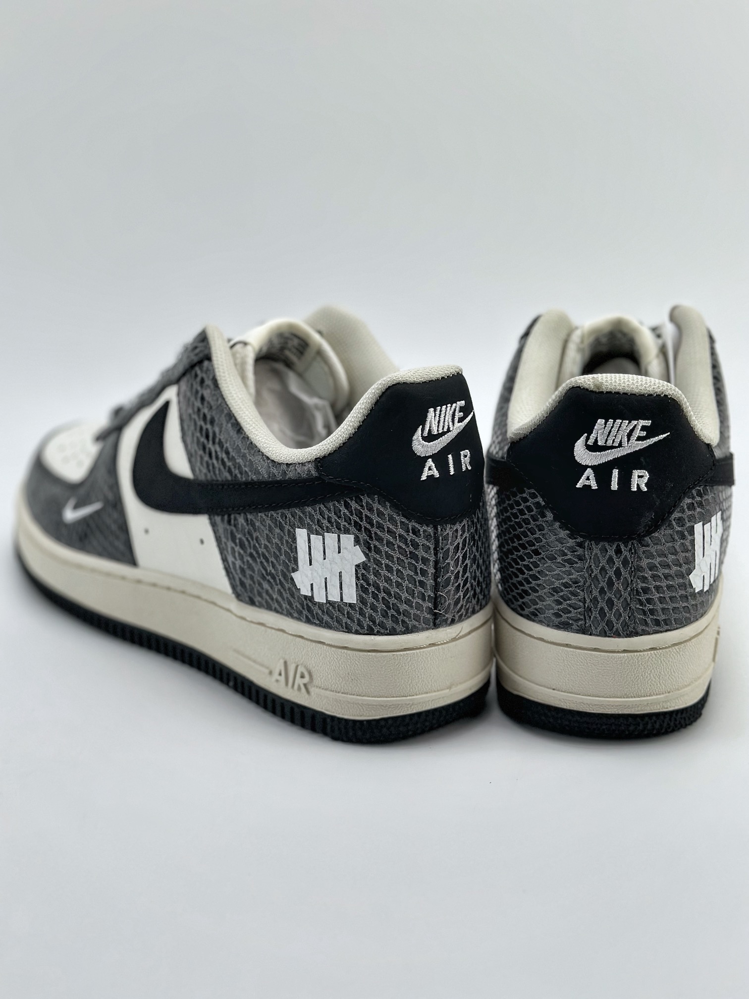 Nike Air Force 1 Low 07 Black Beige and White with Python Pattern BS9055-829