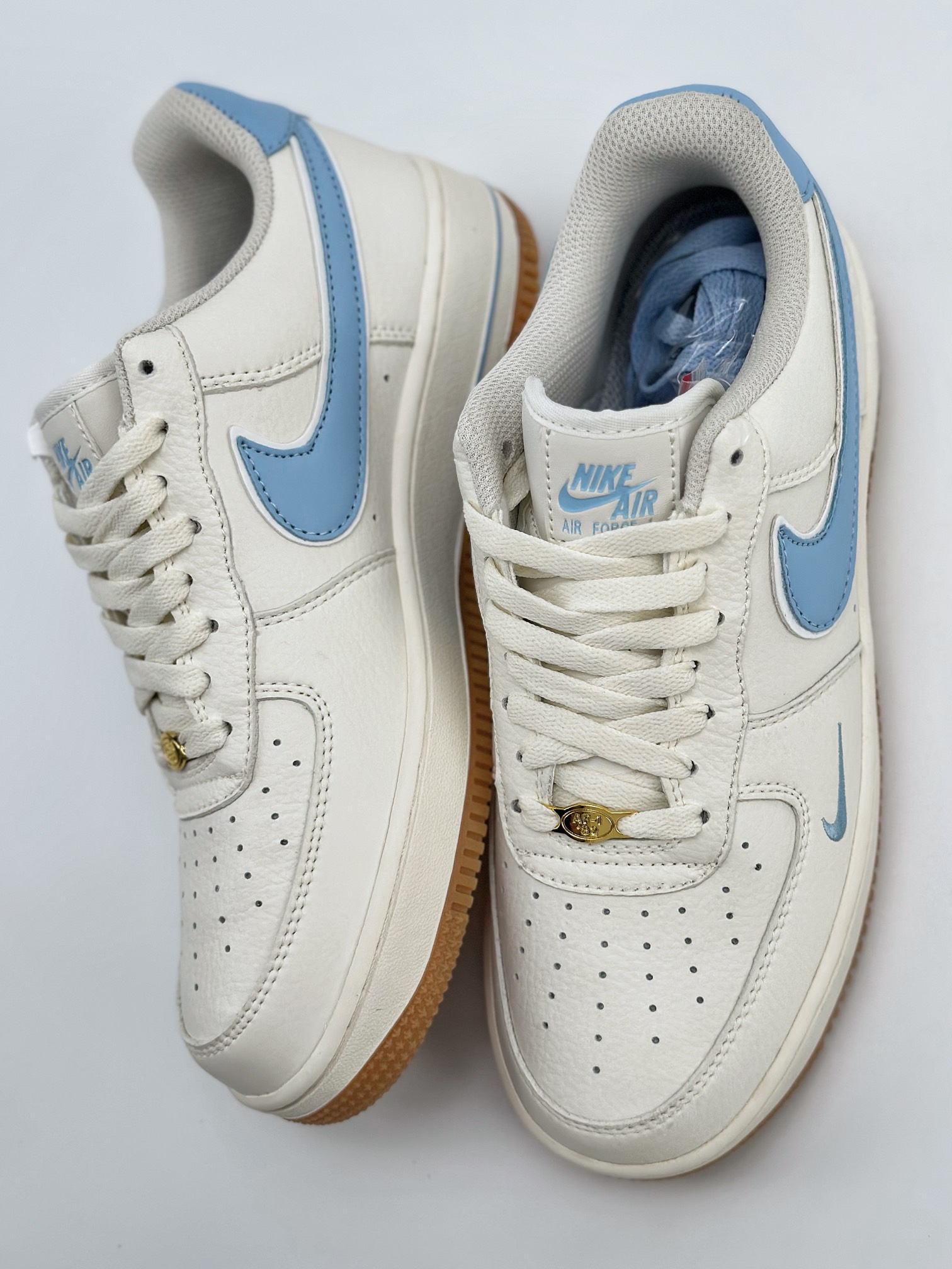 Nike Air Force 1 Low 07 40th Anniversary Raw Rubber White Blue WA0531-307