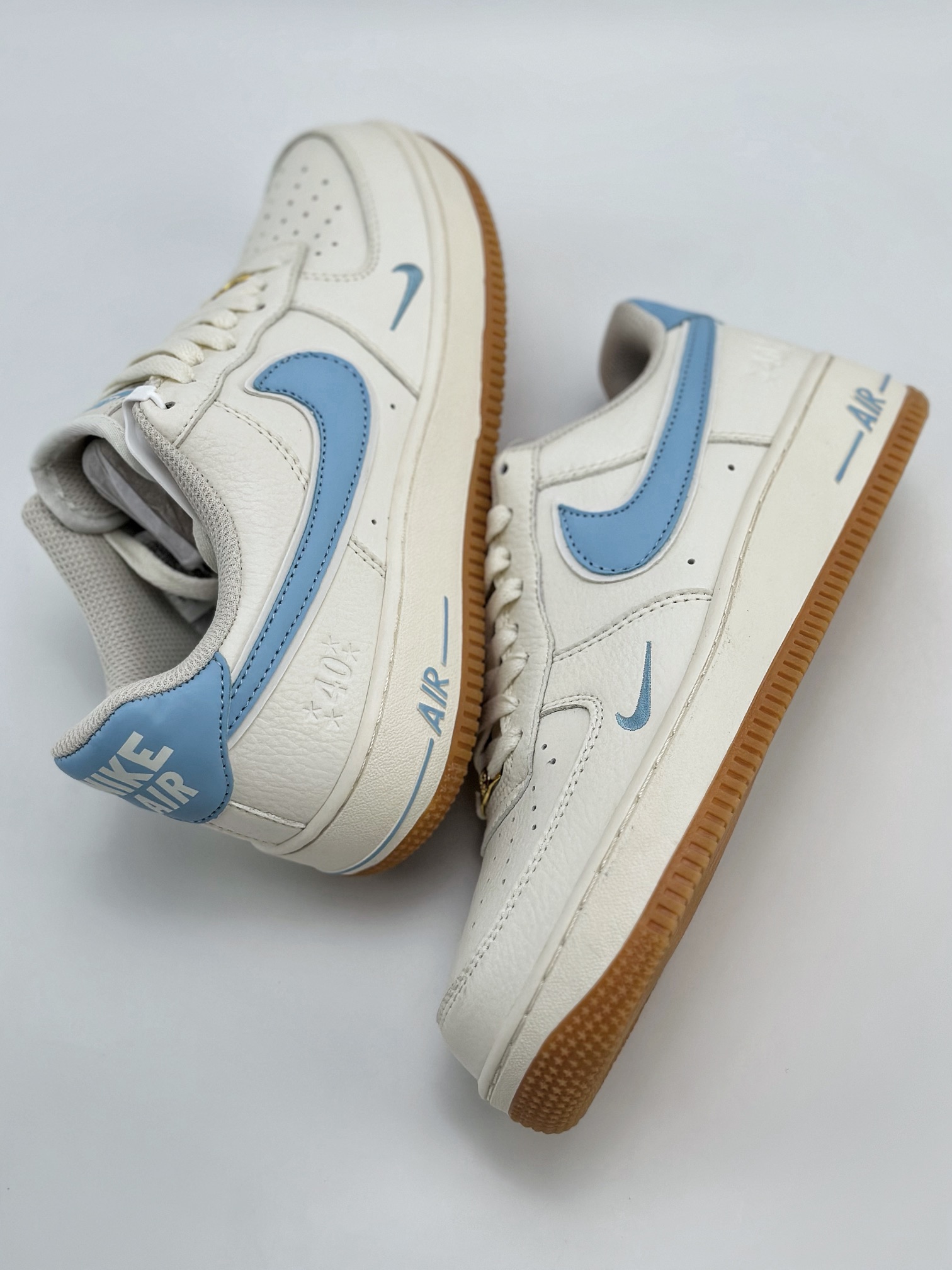 Nike Air Force 1 Low 07 40th Anniversary Raw Rubber White Blue WA0531-307