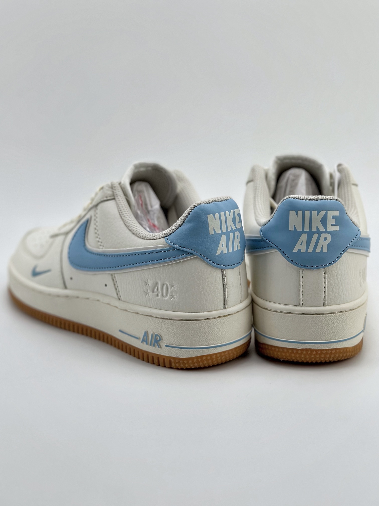 Nike Air Force 1 Low 07 40th Anniversary Raw Rubber White Blue WA0531-307