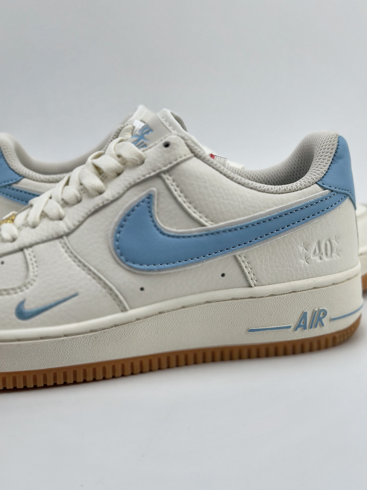 Nike Air Force 1 Low 07 40th Anniversary Raw Rubber White Blue WA0531-307