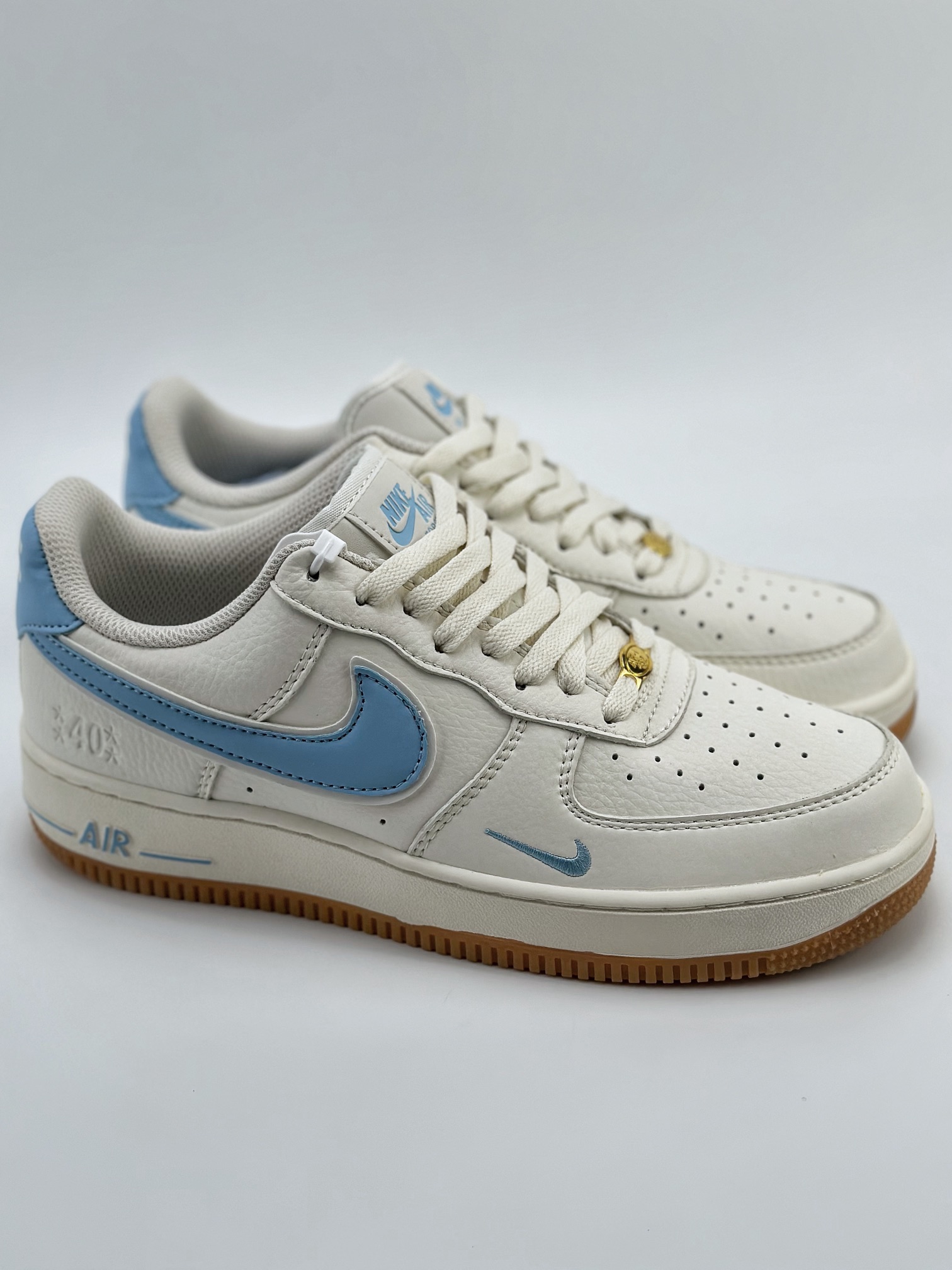 Nike Air Force 1 Low 07 40th Anniversary Raw Rubber White Blue WA0531-307