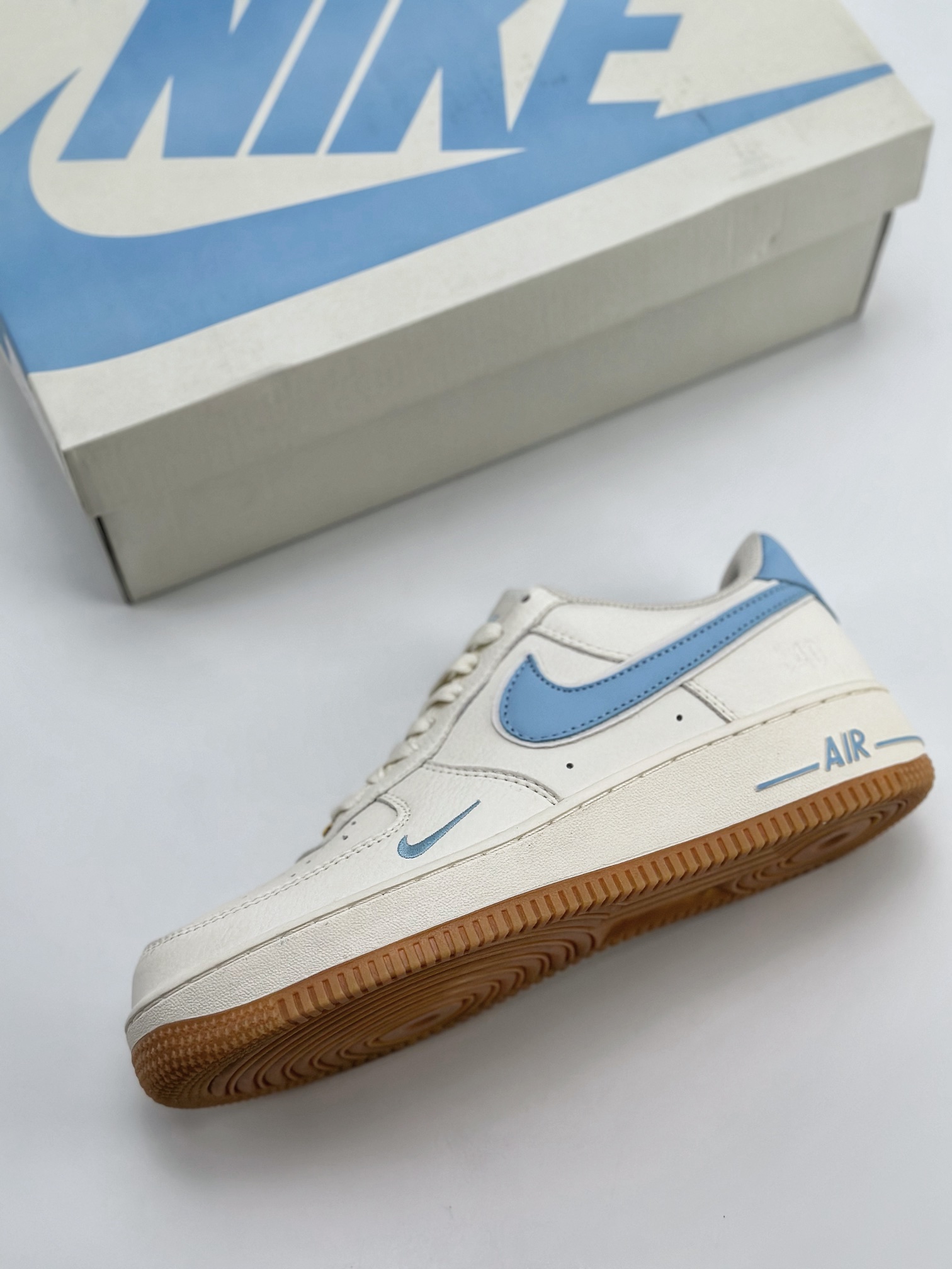 Nike Air Force 1 Low 07 40th Anniversary Raw Rubber White Blue WA0531-307