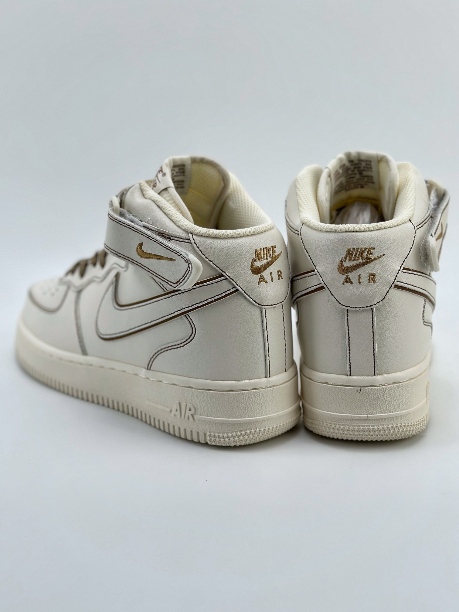 260 Nike Air Force 1 Mid 07 白棕缝线 BY689-692