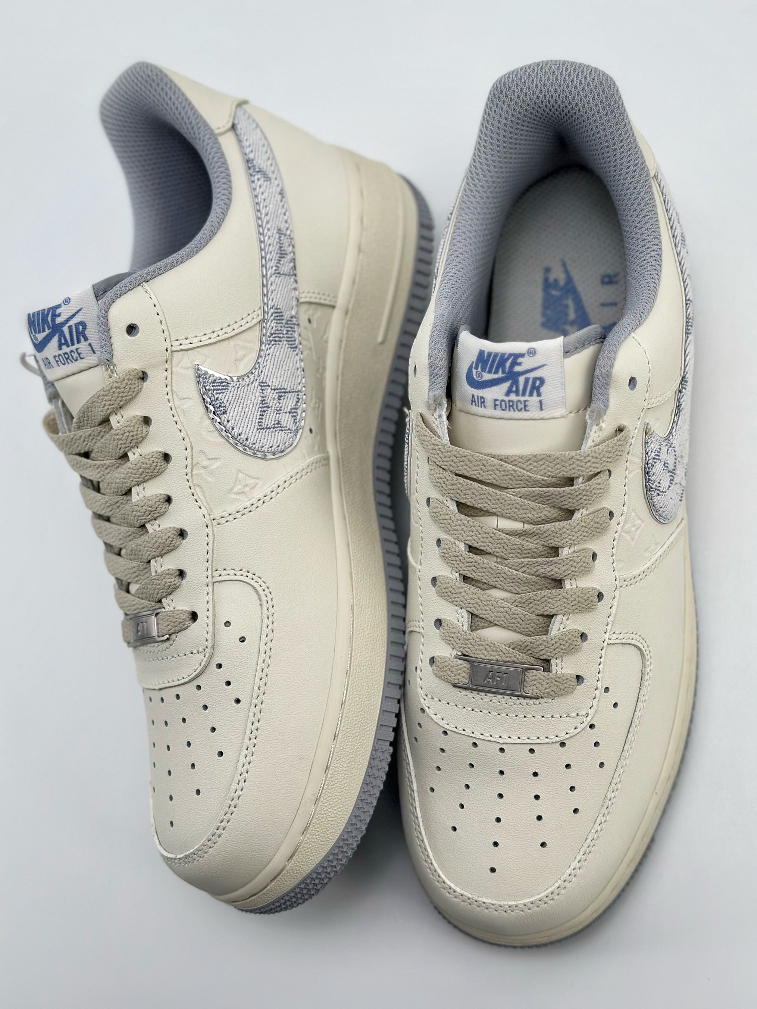 220 Nike Air Force 1 Low 07 x Louis Vuitton 白灰LV老花 LV0506-022