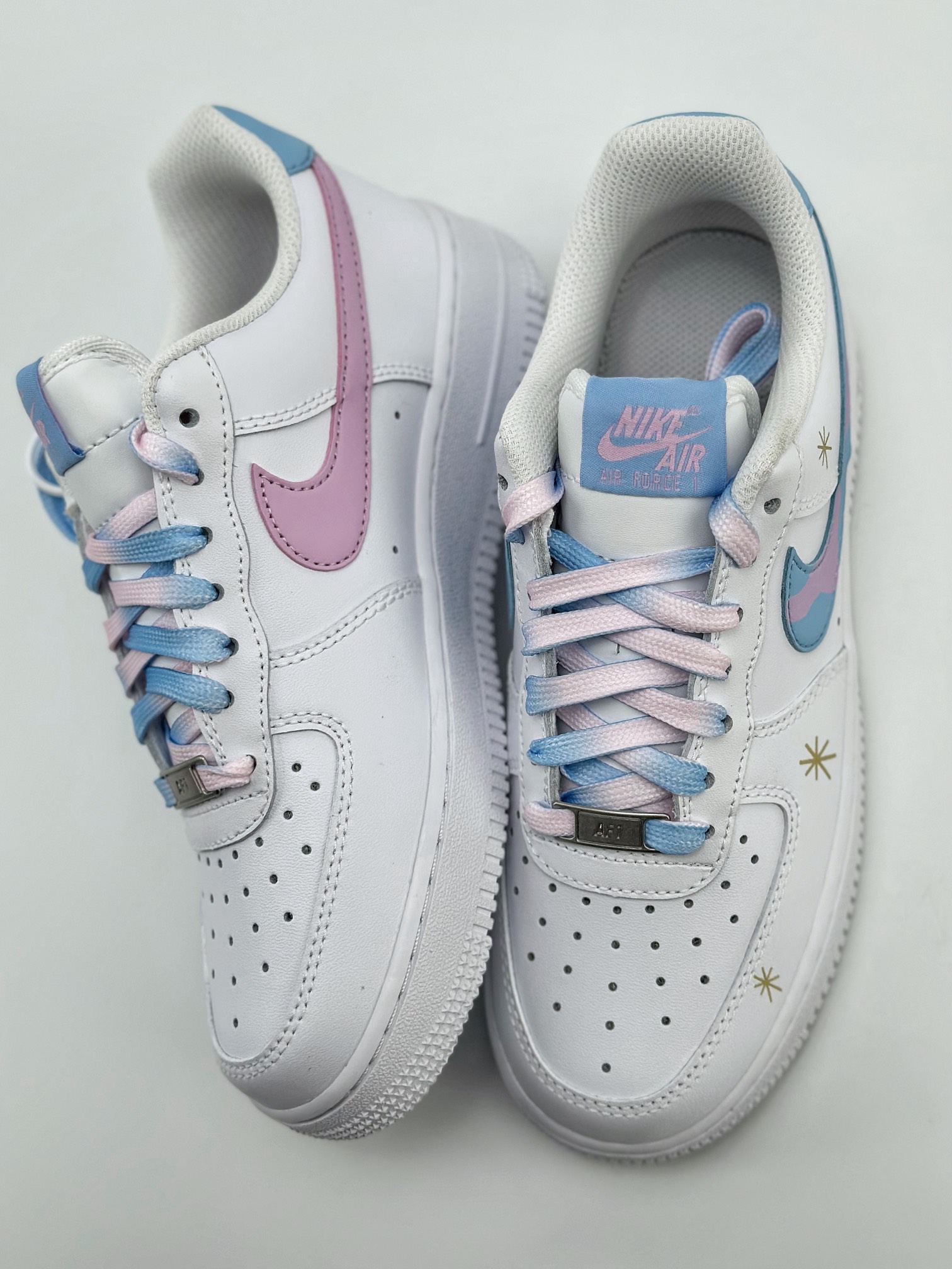 200 Nike Air Force 1 Low 07 粉蓝星云 白蓝粉 DD8959-100