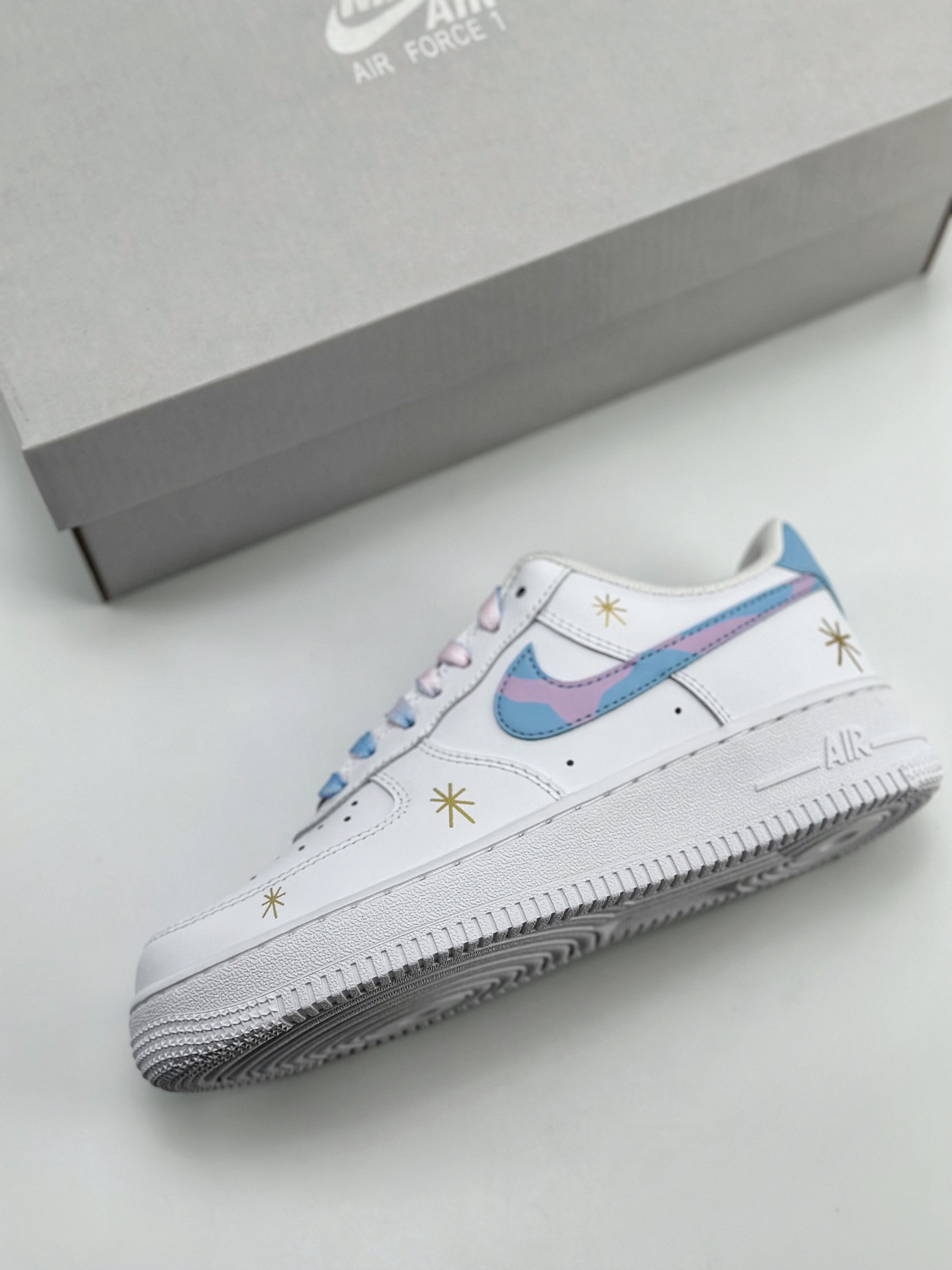 200 Nike Air Force 1 Low 07 粉蓝星云 白蓝粉 DD8959-100