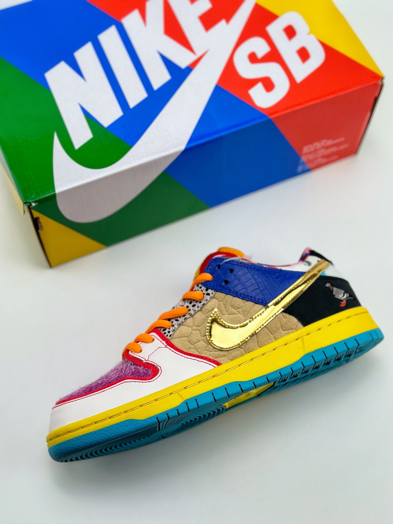 420 Nike SB Dunk Low QS ''What The Paul'' 拼接不对称鸳鸯 DM0807-600