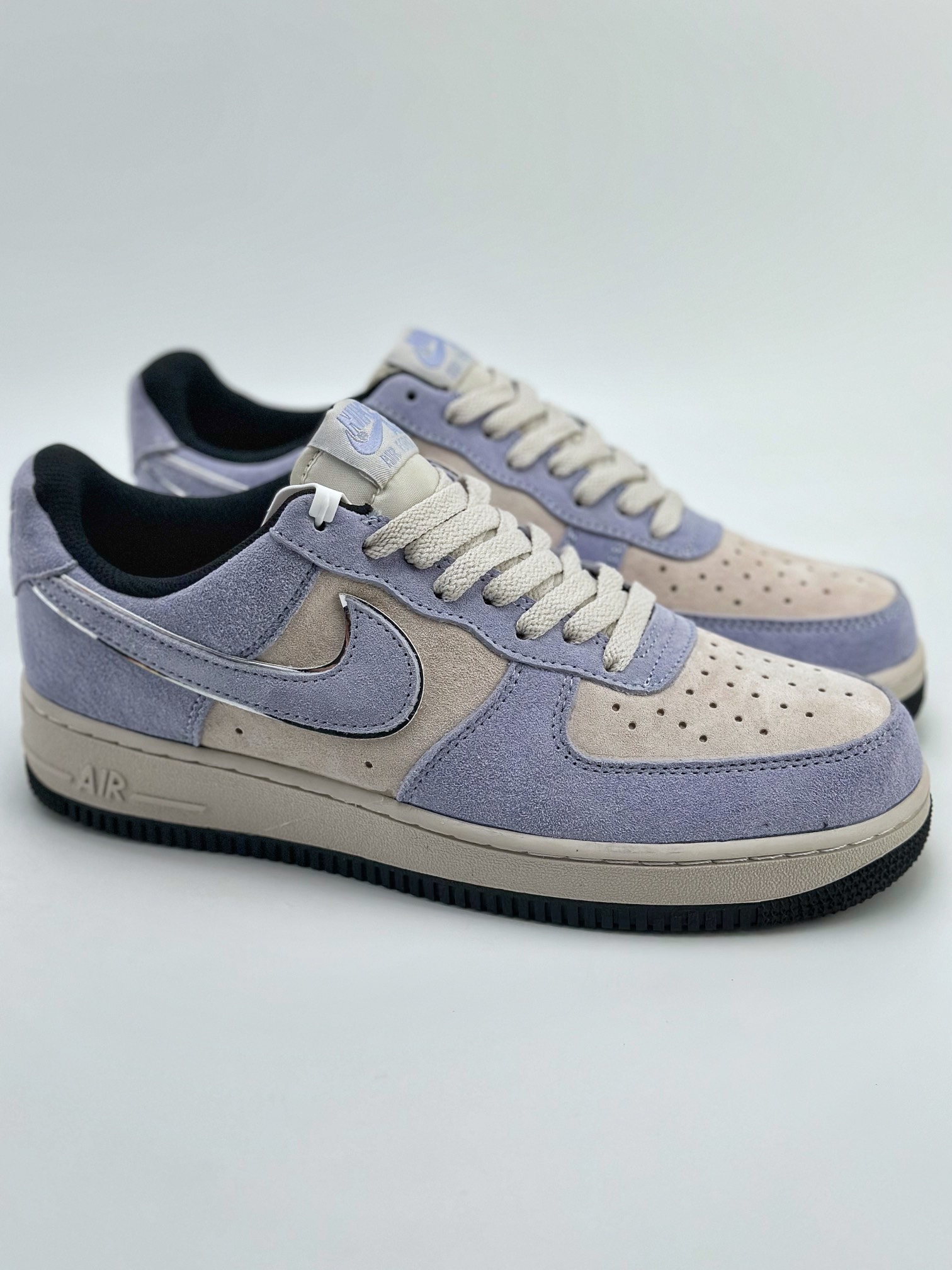 240 Nike Air Force 1 Low 07 翻毛灰紫