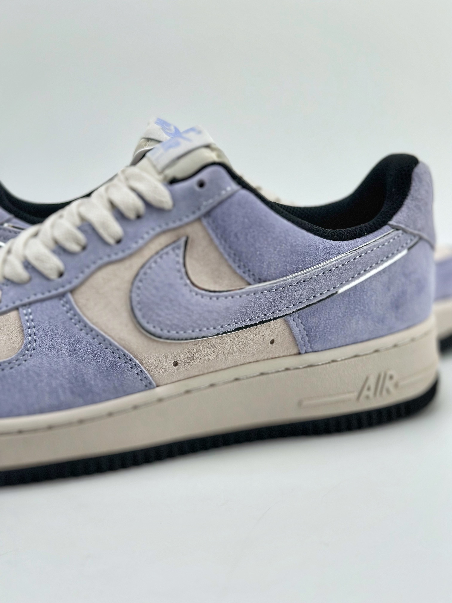 240 Nike Air Force 1 Low 07 翻毛灰紫