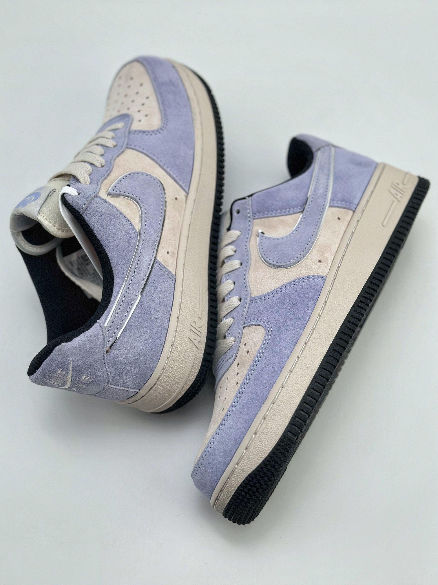 240 Nike Air Force 1 Low 07 翻毛灰紫