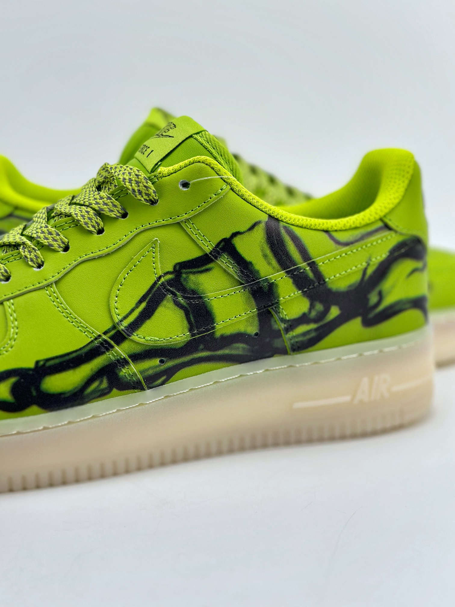 240 Nike Air Force 1 Low 07 Skeleton QS "Green Skeleton" 透视X光魔鬼绿骨头