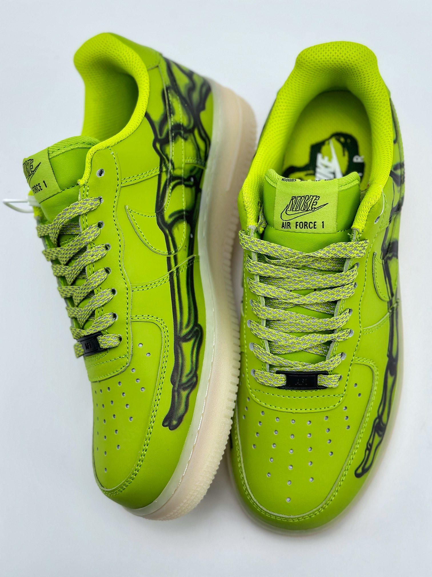 240 Nike Air Force 1 Low 07 Skeleton QS "Green Skeleton" 透视X光魔鬼绿骨头