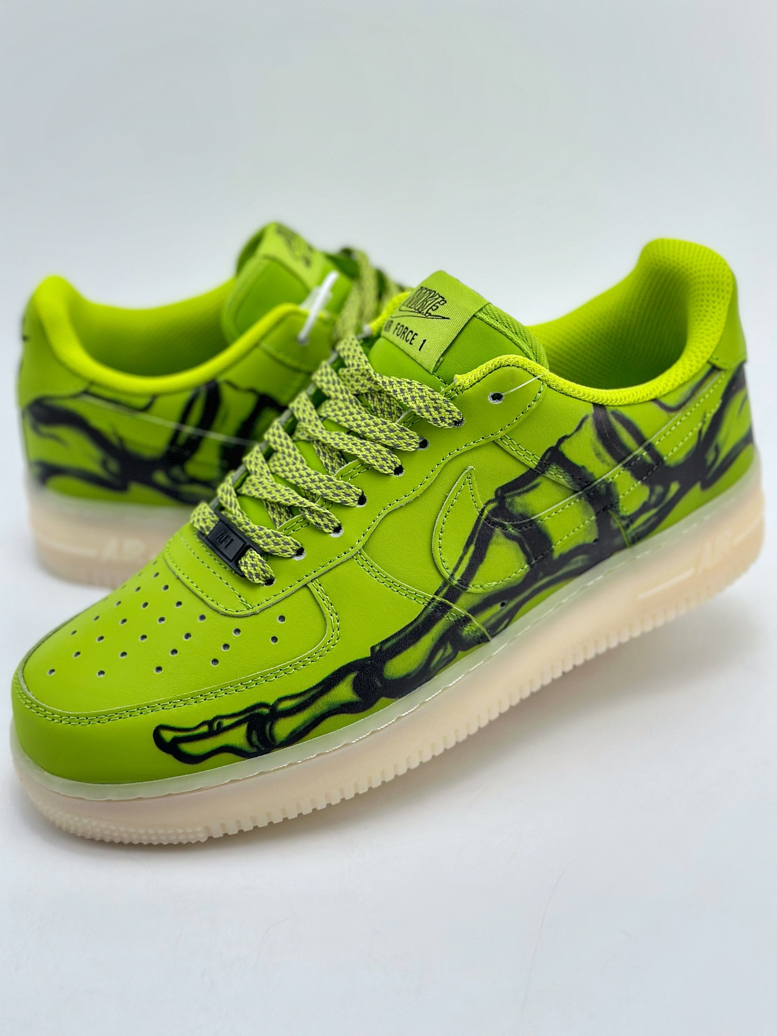 240 Nike Air Force 1 Low 07 Skeleton QS “Green Skeleton” 透视X光魔鬼绿骨头