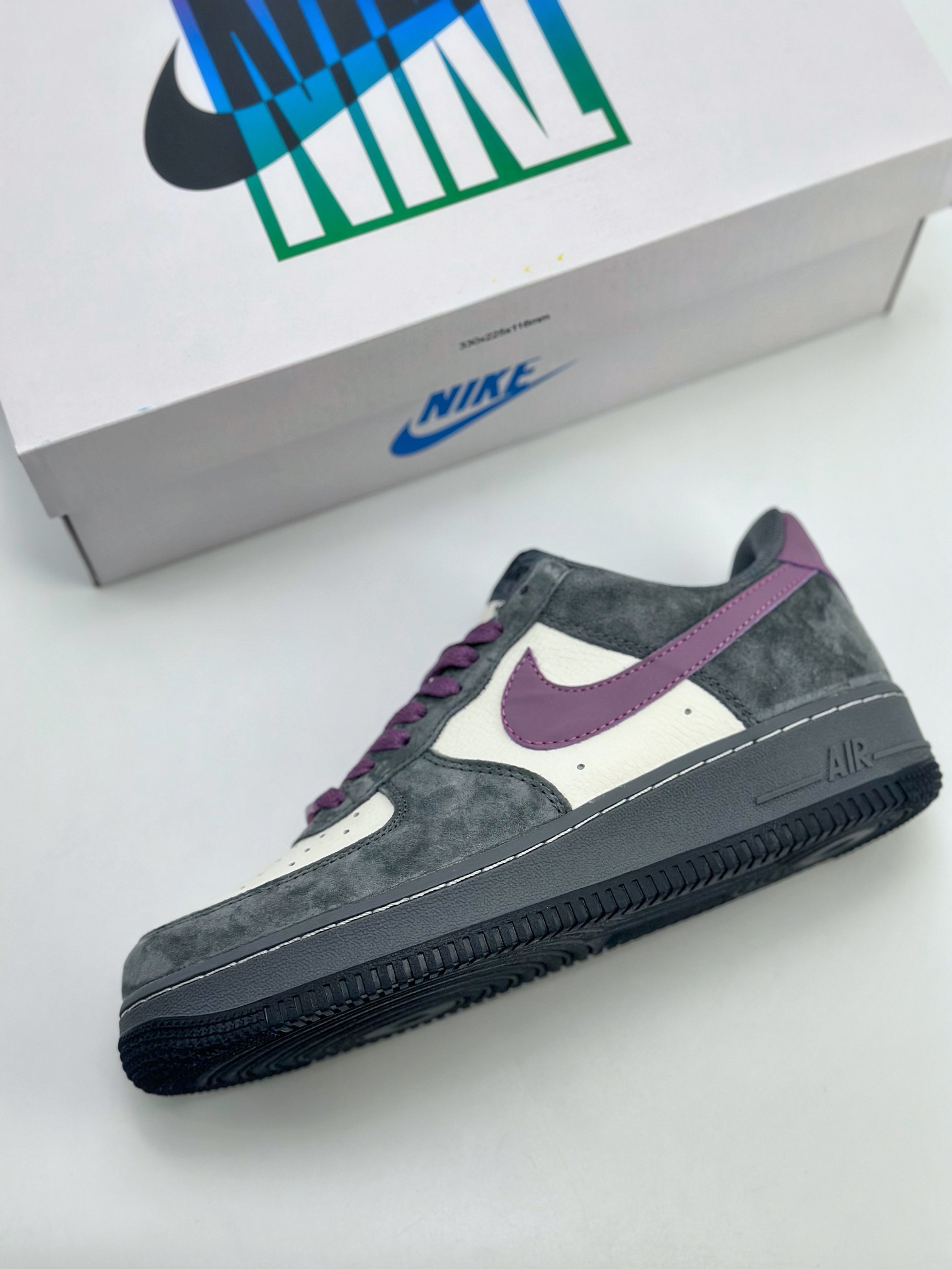 240 Nike Air Force 1 Low 07 “Grey purple”灰紫雾