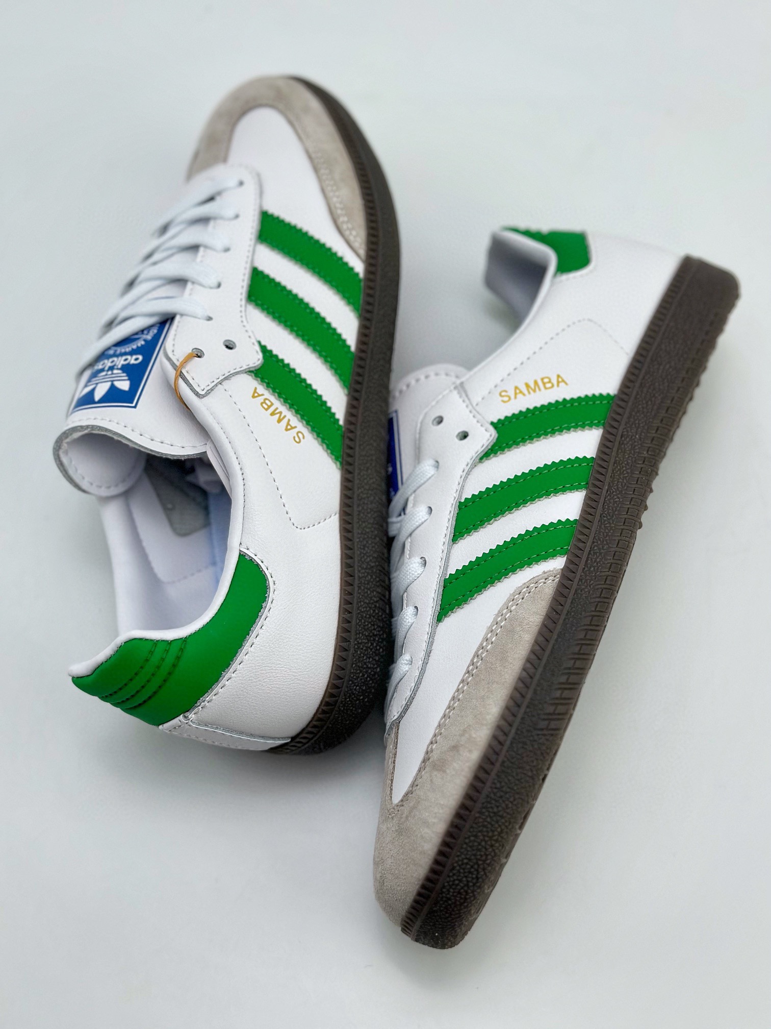 150 adidas originals Samba OG 白绿 IG1024