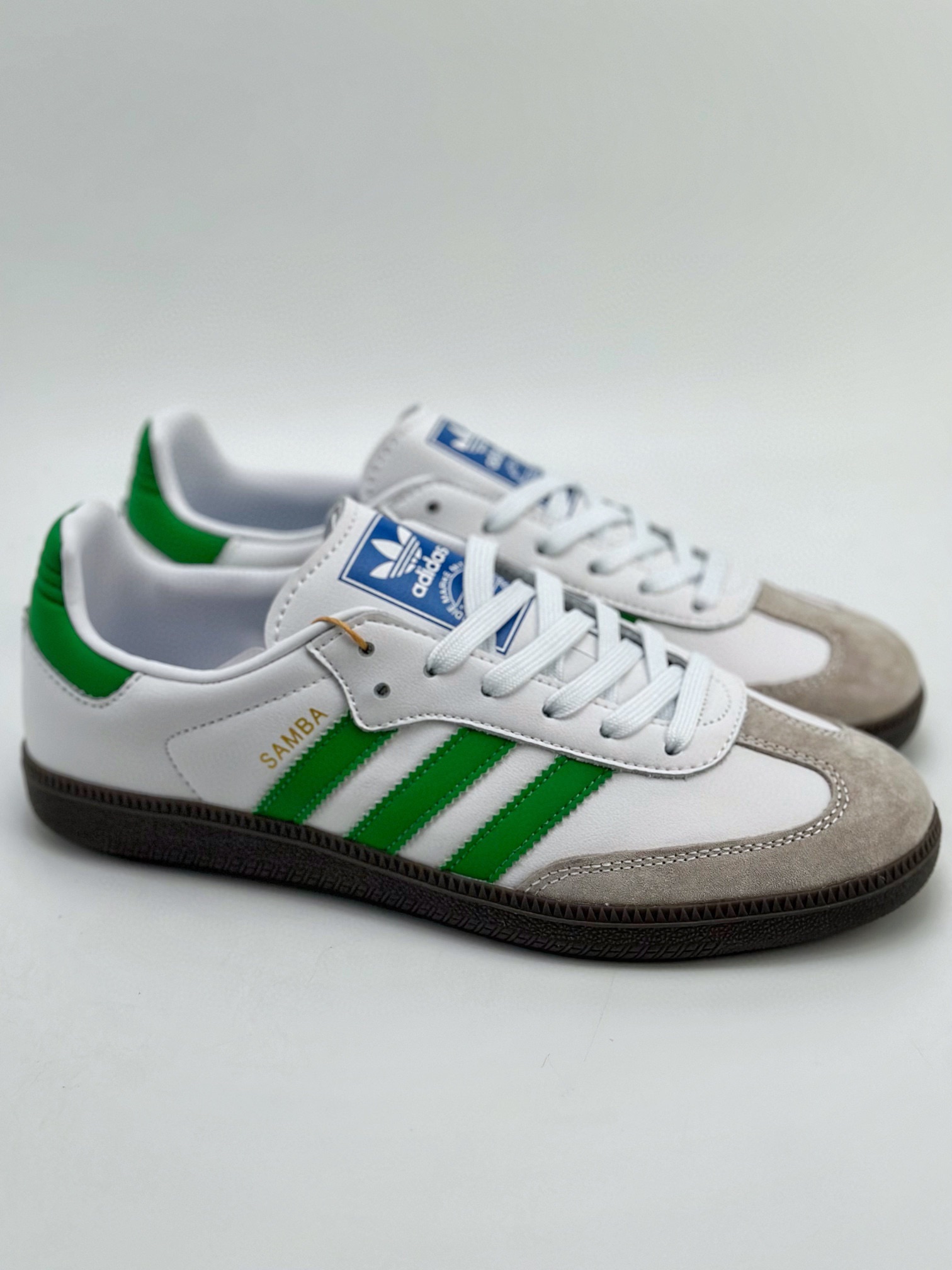 150 adidas originals Samba OG 白绿 IG1024