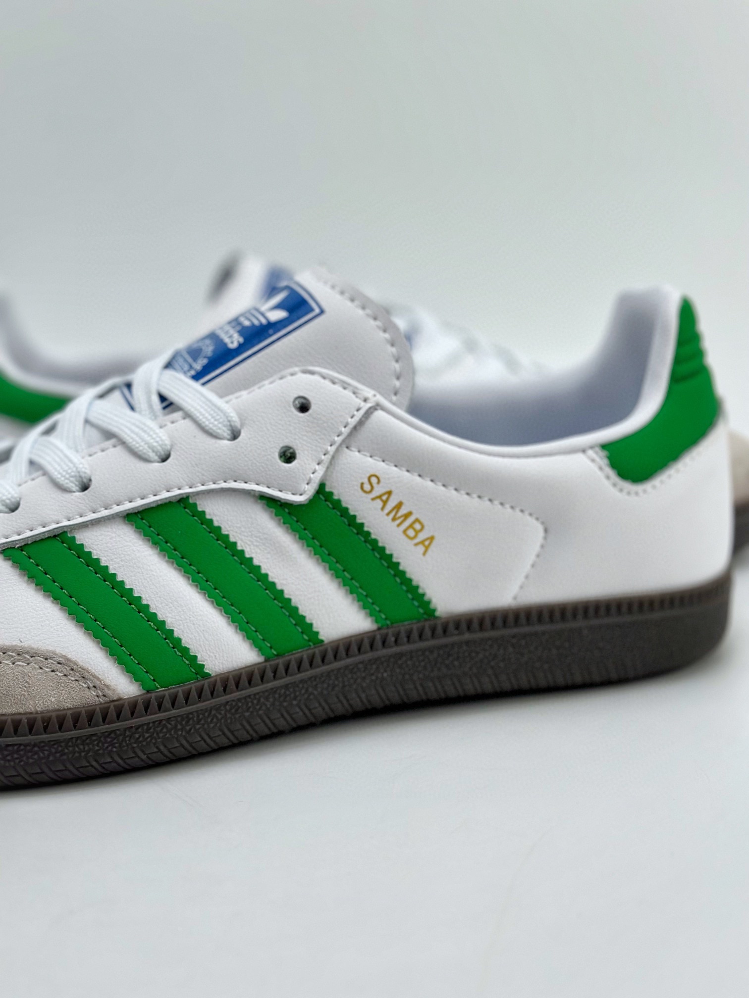 150 adidas originals Samba OG 白绿 IG1024