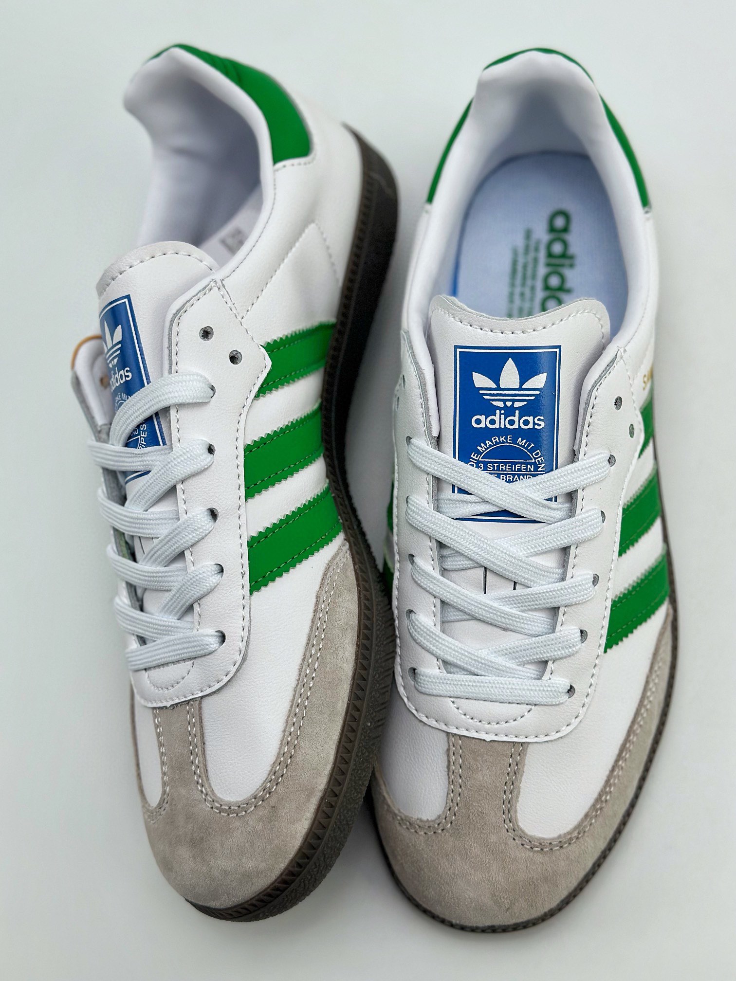 150 adidas originals Samba OG 白绿 IG1024