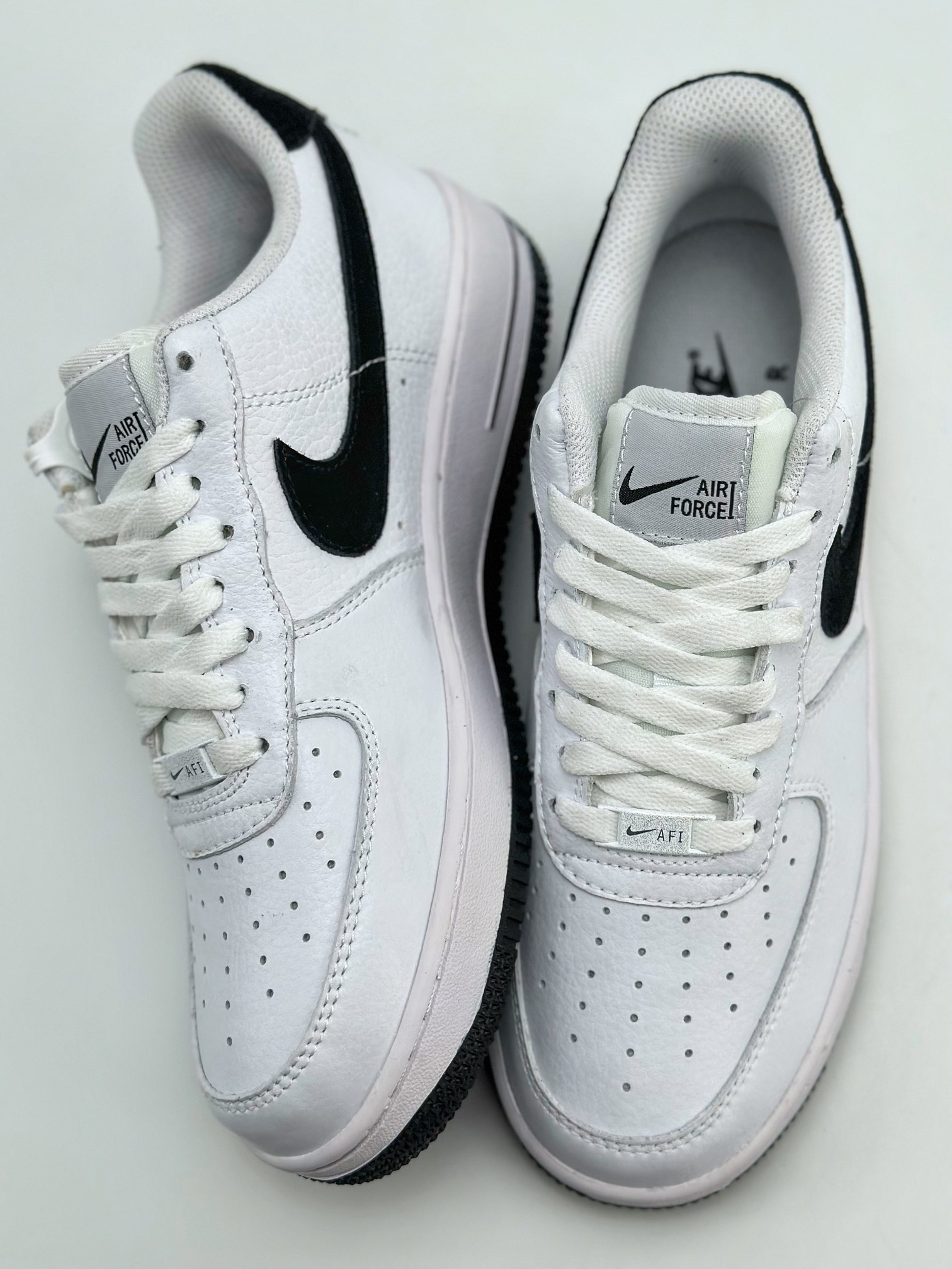 220 Nike Air Force 1 Low 07 白黑翻毛勾 CN2873-101