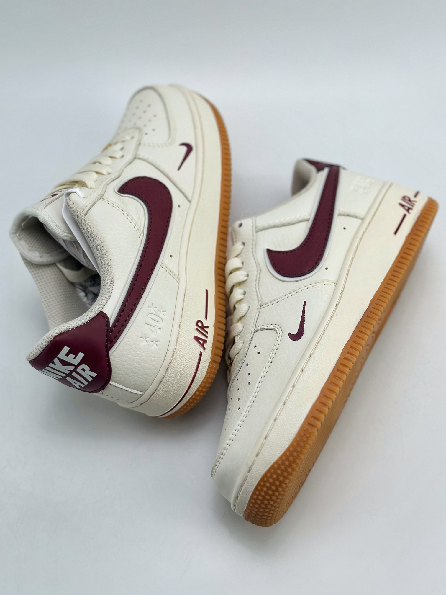 240 Nike Air Force 1 Low 07 40周年生胶白酒红 WA0531-308