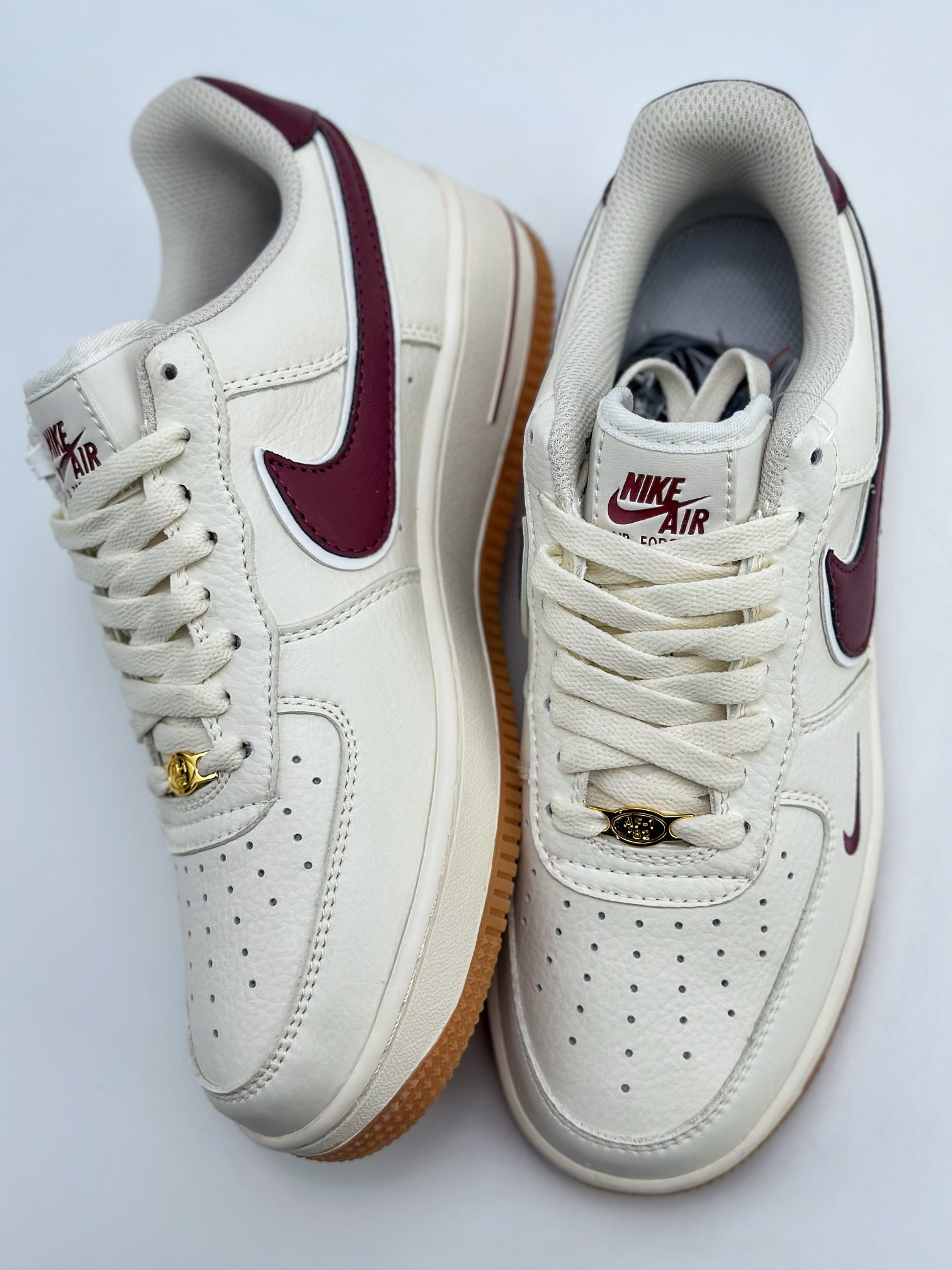 240 Nike Air Force 1 Low 07 40周年生胶白酒红 WA0531-308