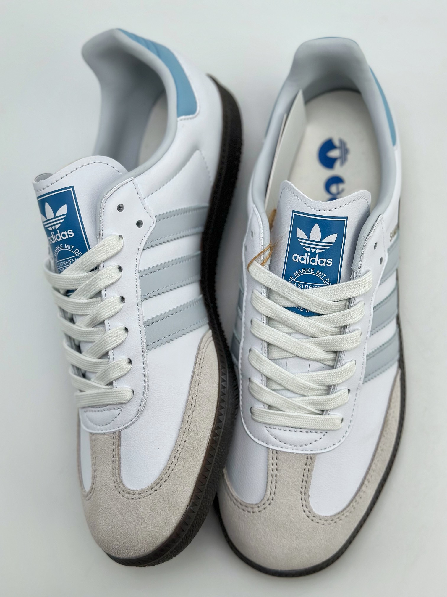 150 adidas originals Samba OG 白蓝 ID2055