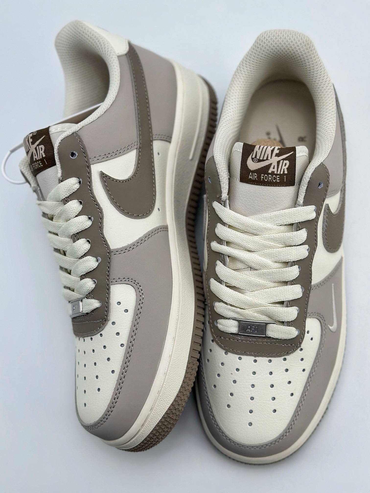 240 Nike Air Force 1 Low 07 拼接白褐 DB3301-188