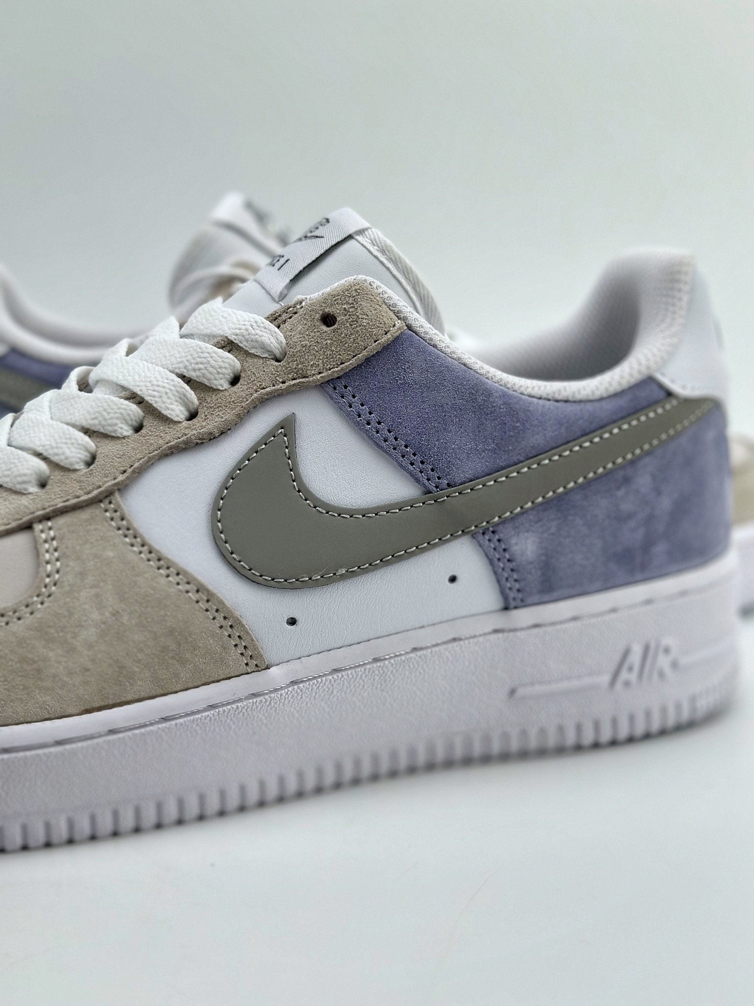 240 Nike Air Force 1 Low 07 麂皮拼接灰蓝 LM2033-208