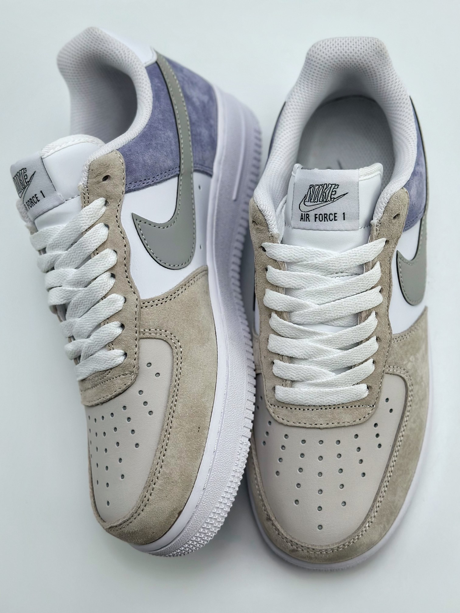 240 Nike Air Force 1 Low 07 麂皮拼接灰蓝 LM2033-208