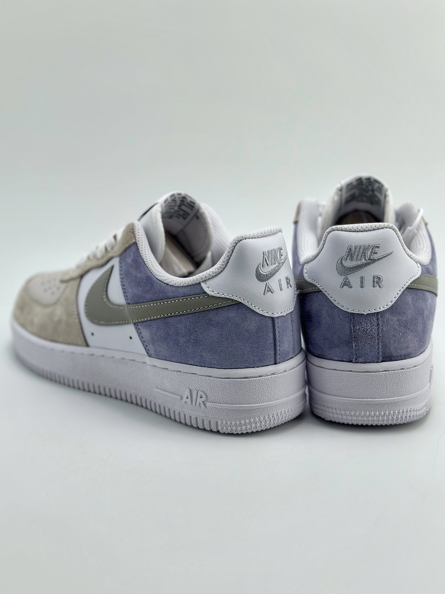 240 Nike Air Force 1 Low 07 麂皮拼接灰蓝 LM2033-208