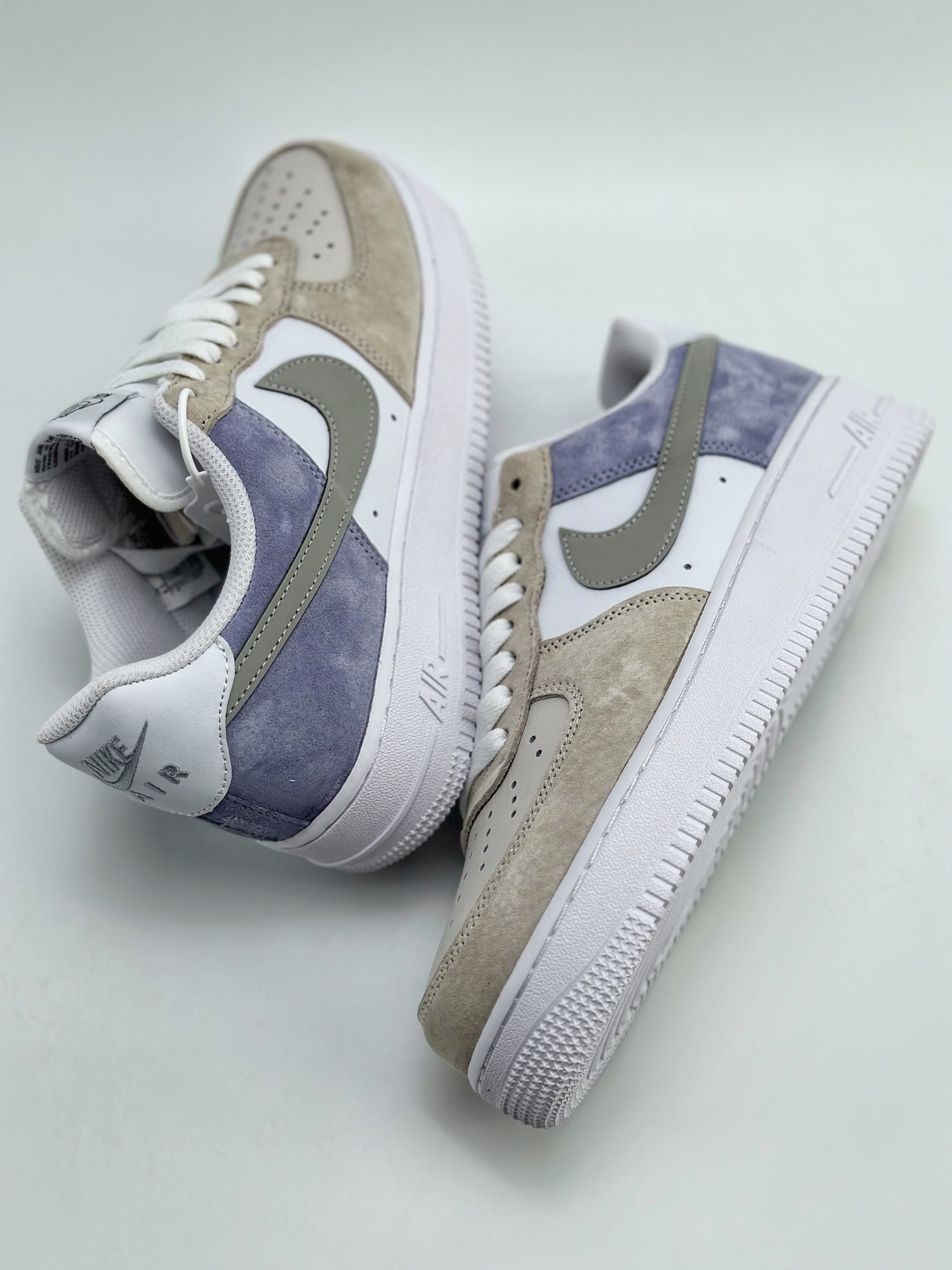 240 Nike Air Force 1 Low 07 麂皮拼接灰蓝 LM2033-208