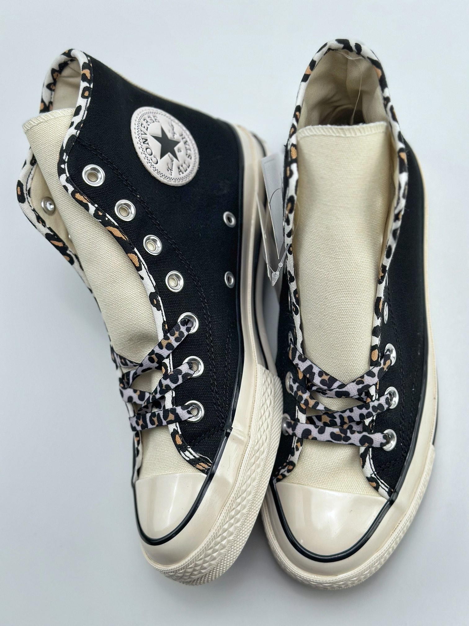 160 Converse 1970s黑白豹纹拼接 匡威2023年秋冬新款 A05356C