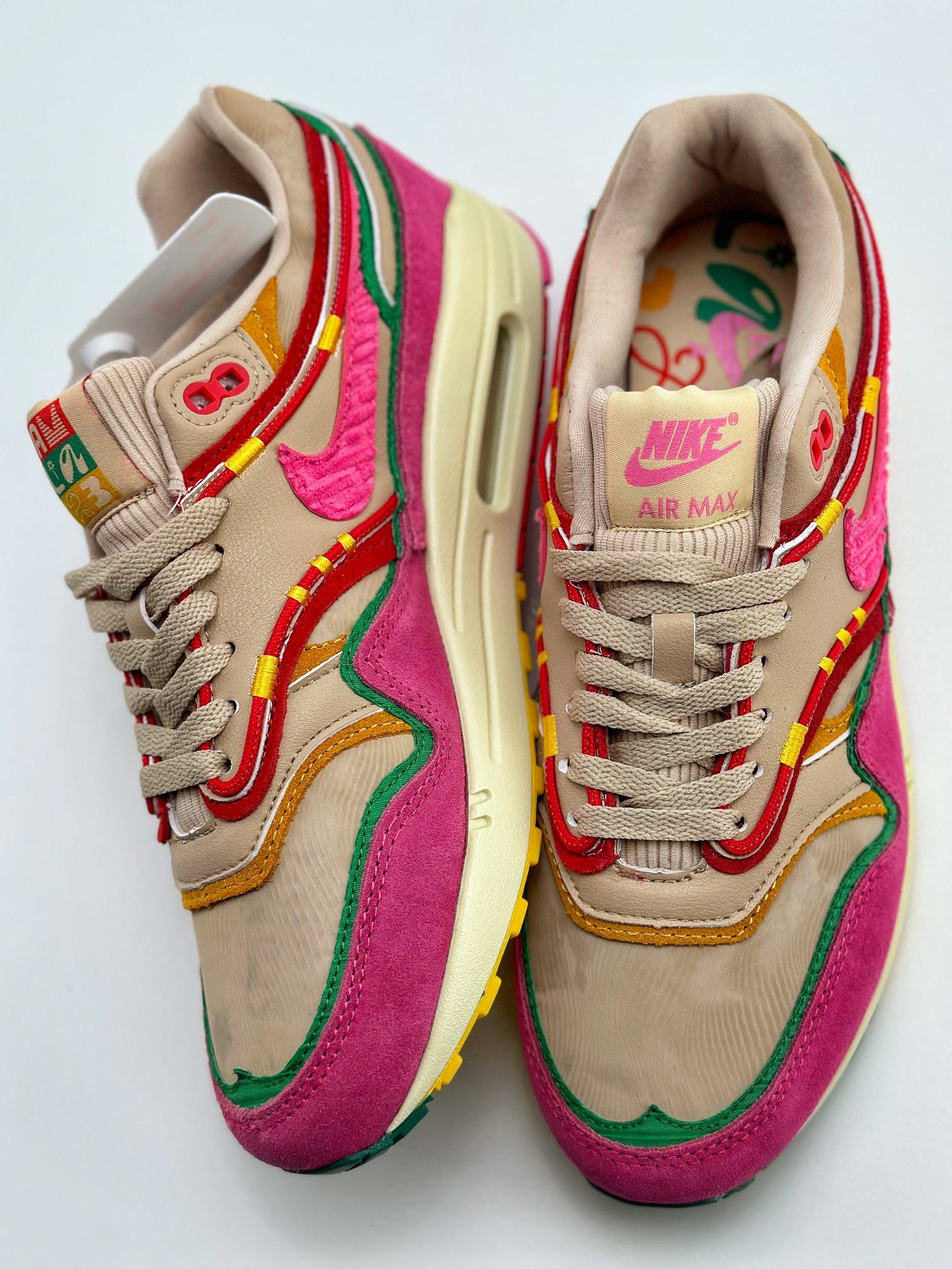 240 Nike Air Max 1 拼接粉 复古休闲跑步鞋 FN0598-200