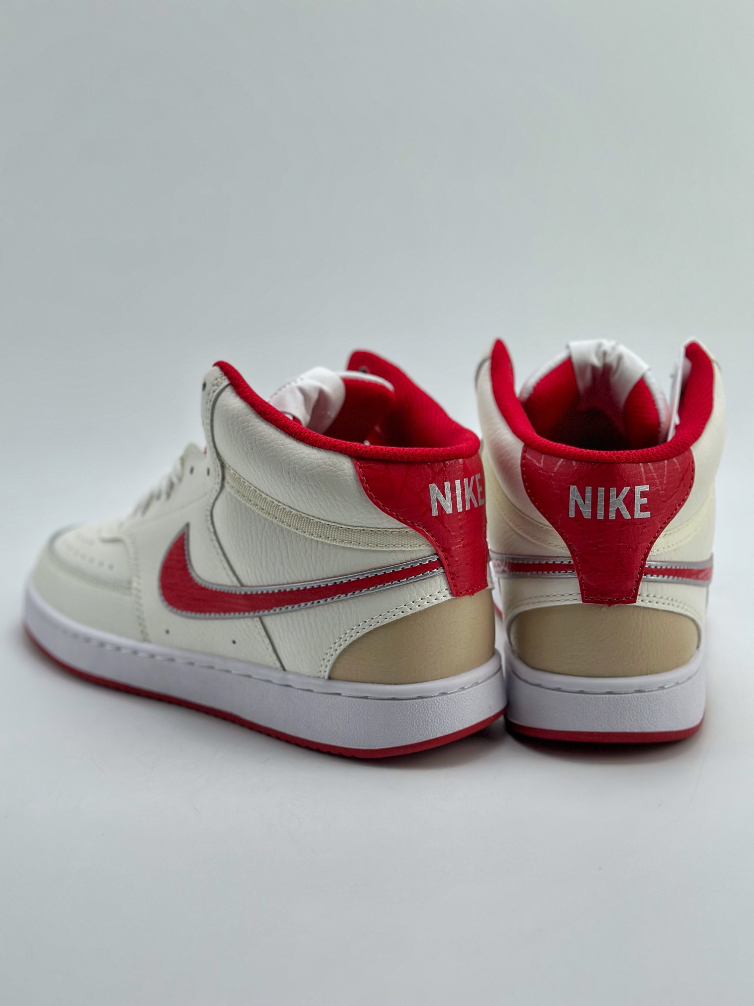 150 Nike Court Vision High 米白红 休闲运动板鞋  DQ4977-161