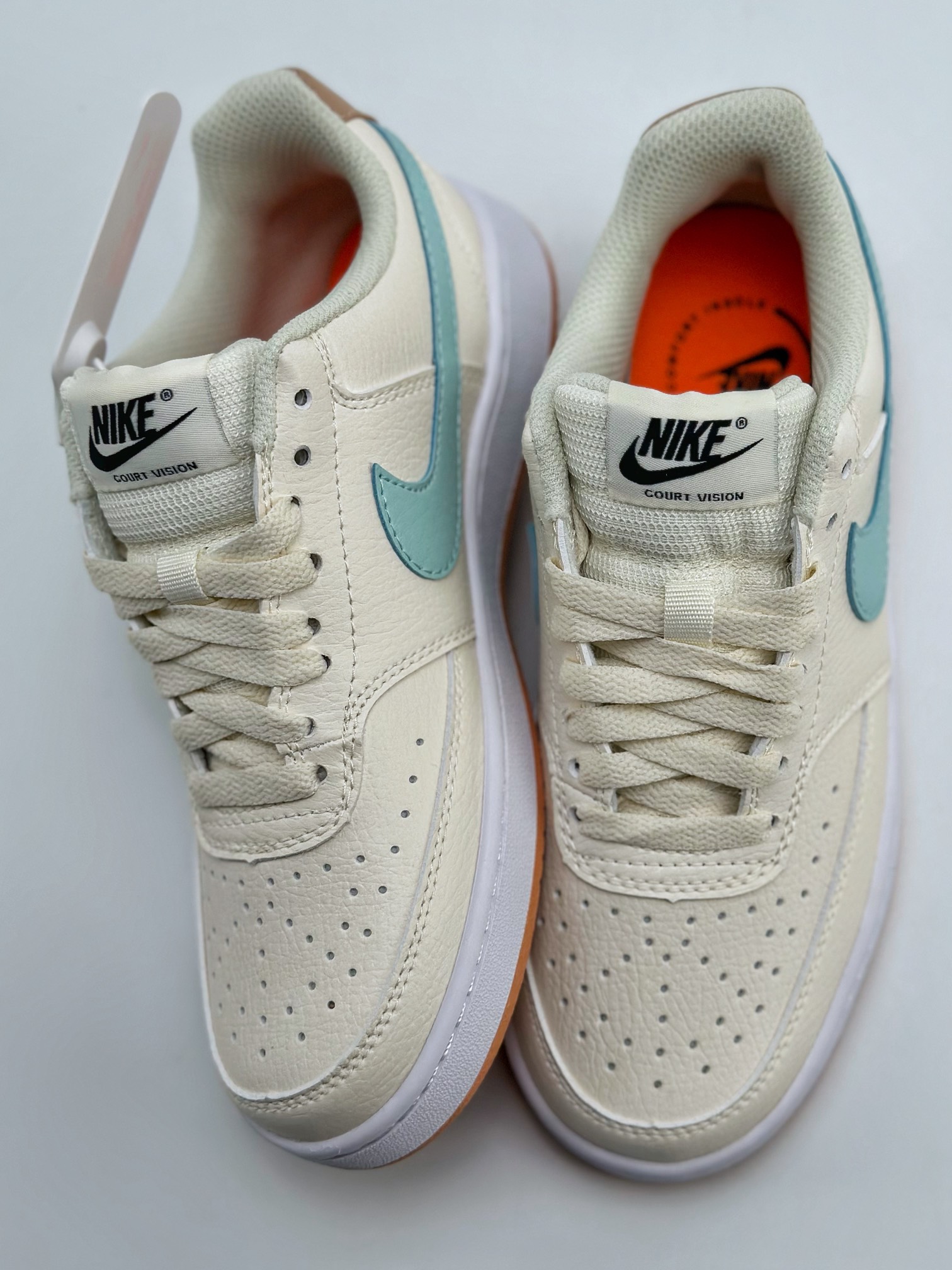 200 Nike Court Vision Low 米黄薄荷绿 休闲运动板鞋  FQ6876-131