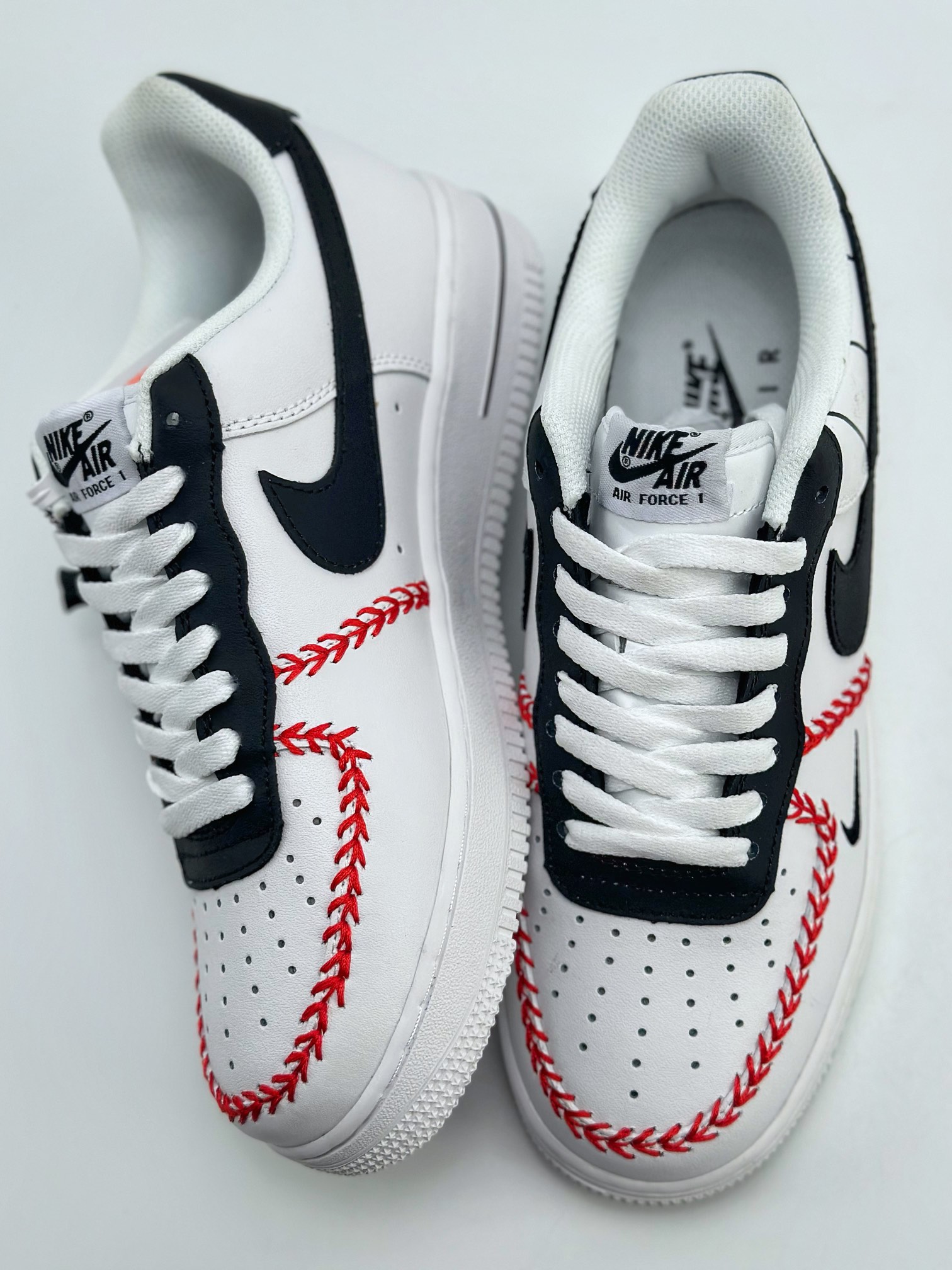 240 Nike Air Force 1 Low 07 x MLB 联名白黑红 NY1107-11