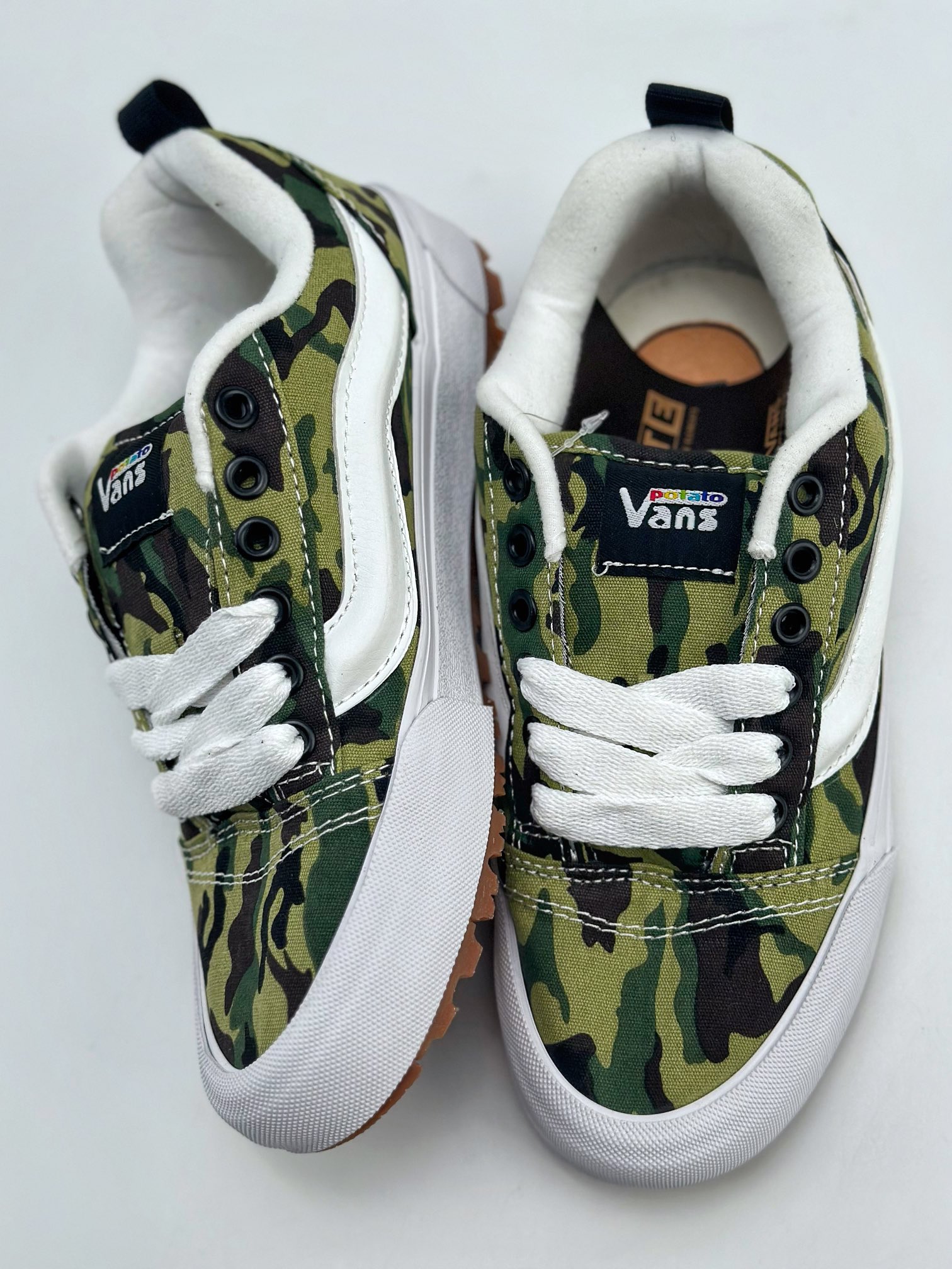 170 VANS x Imran Potato H2023联名款 土豆vans knu skool 立体大Logo迷彩面包鞋