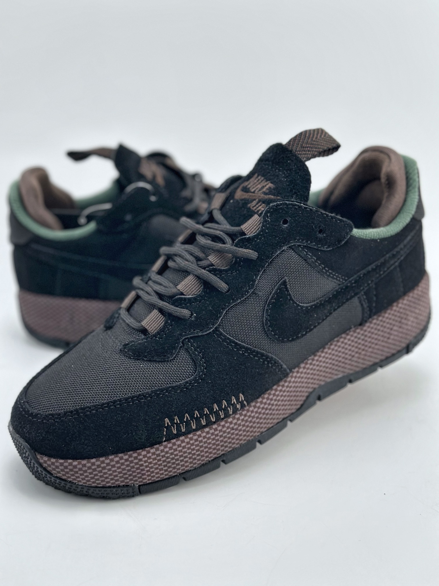 260 Nike W Air Force 1 Wild Low 07 黑棕 FB2348-001