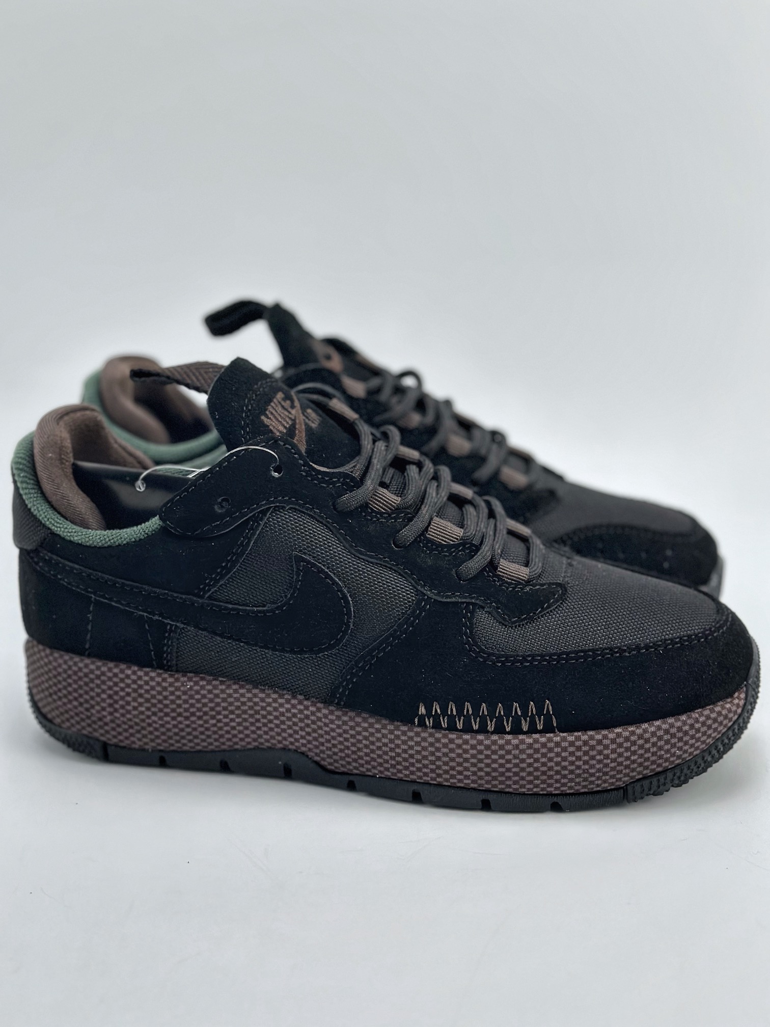 260 Nike W Air Force 1 Wild Low 07 黑棕 FB2348-001