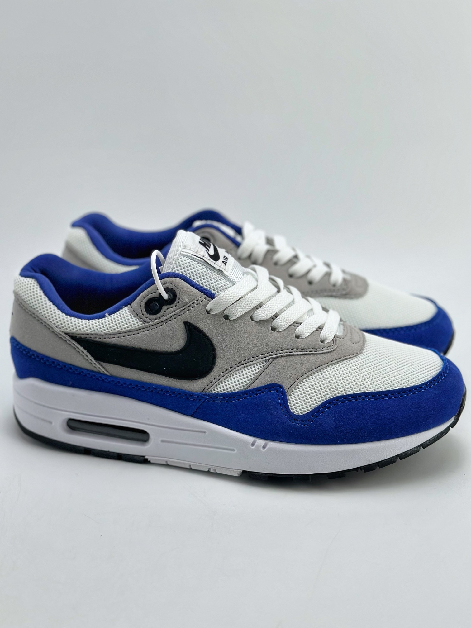 240 Nike Air Max 1 白黑蓝 复古休闲跑步鞋 FD9082-100